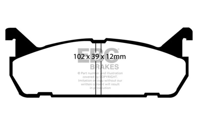 EBC - Rear Greenstuff Pad PN DP2828
