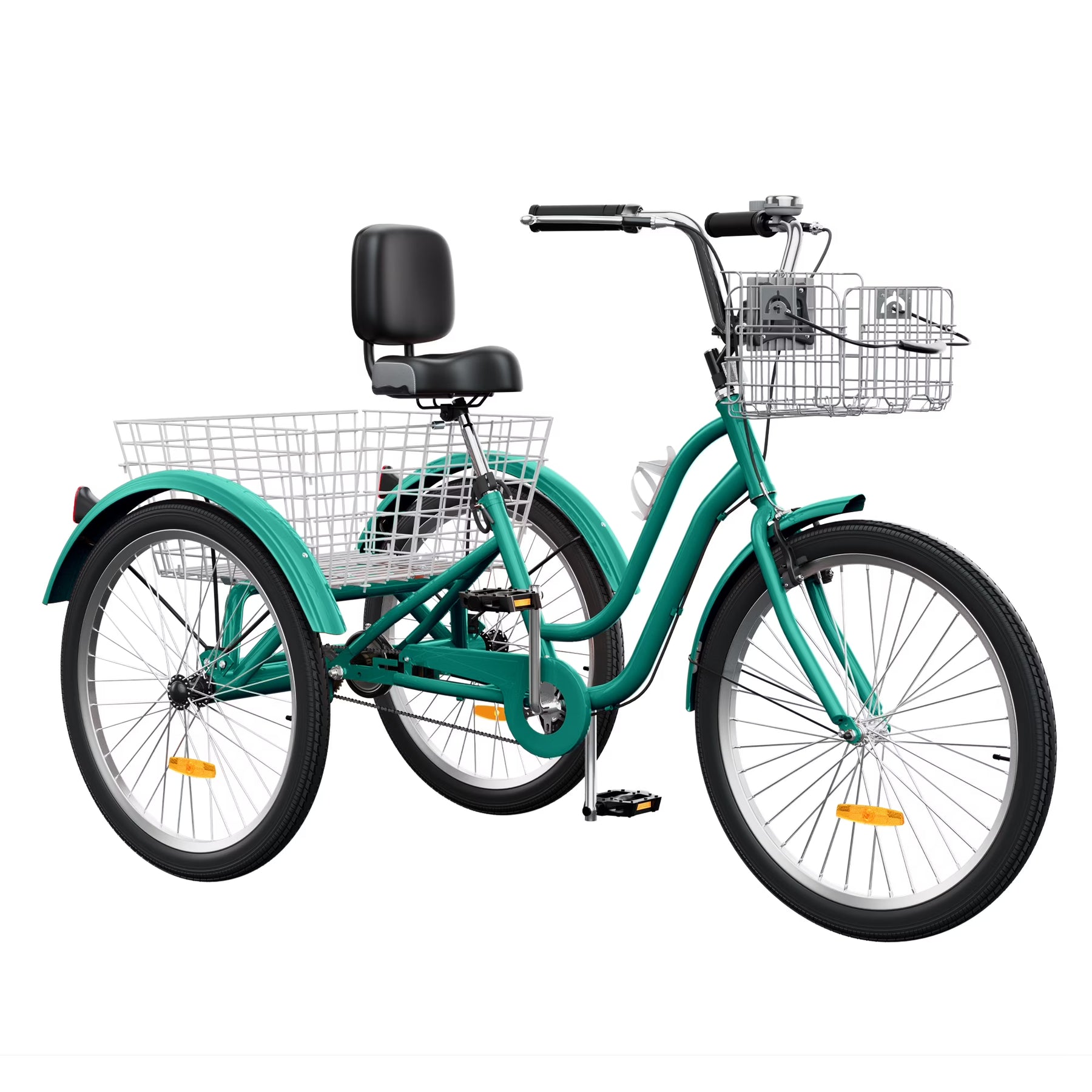 Dextrus 24 in 3 - Wheel Bike, Single Speed Adult Trike, Low Step - Through Cruiser with Front & Rear - Product image 10
