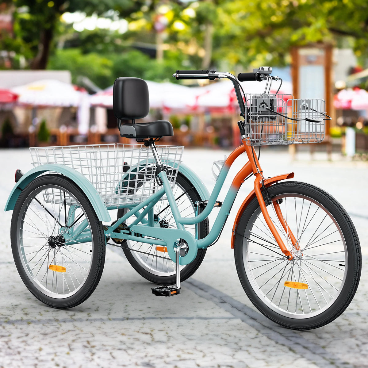 Dextrus 24 in 3 - Wheel Bike, Single Speed Adult Trike, Low Step - Through Cruiser with Front & Rear - Product image 45