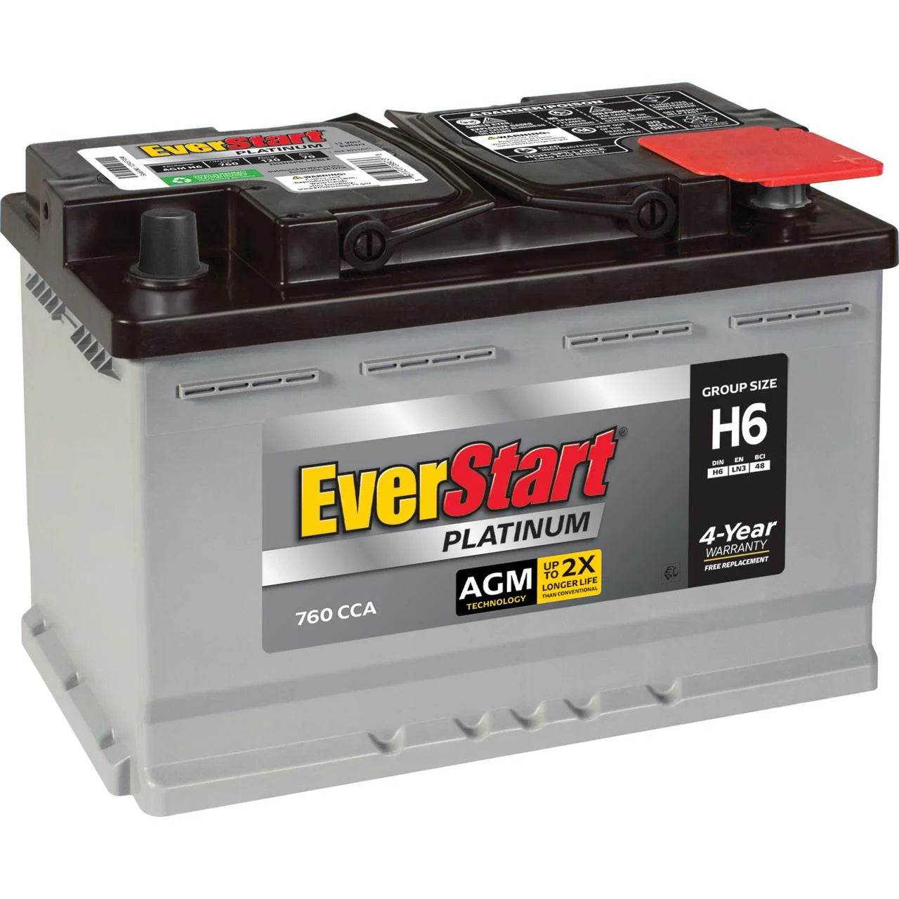 Everstart Platinum AGM Automotive Battery, Group H6 / LN3 / 48 12 Volt - Product image 2