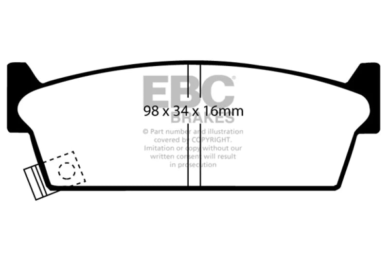 EBC - Rear Redstuff Pad PN DP3686/2C