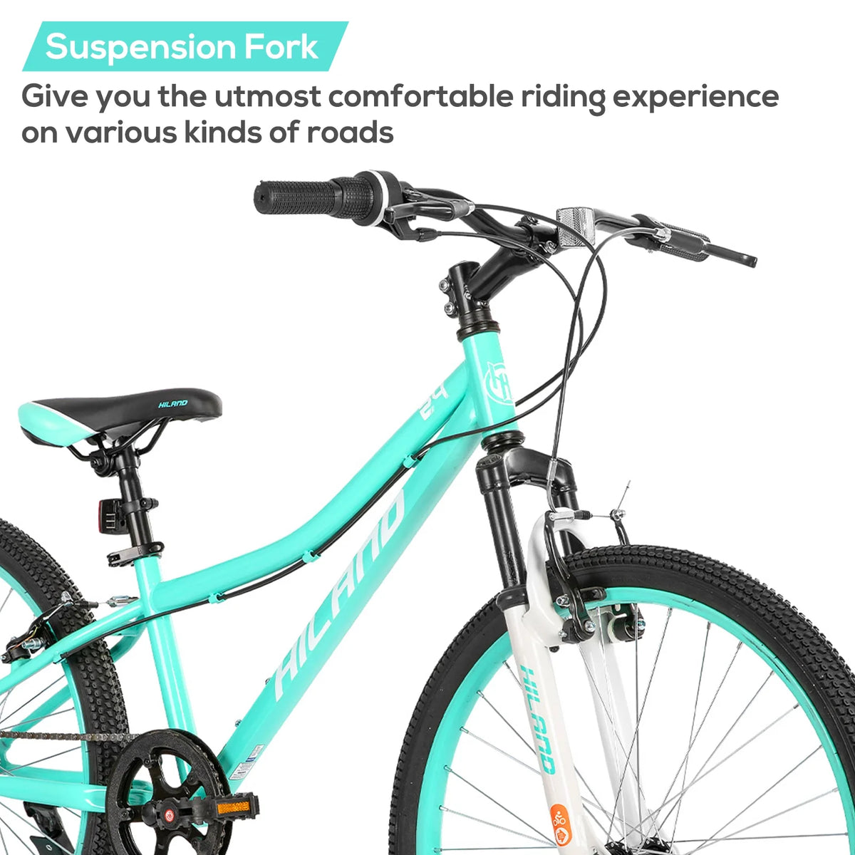 Hiland 24 in Mountain Bike, Front Suspension Fork Bicycles for Adults Multiple Colors - Product image 6