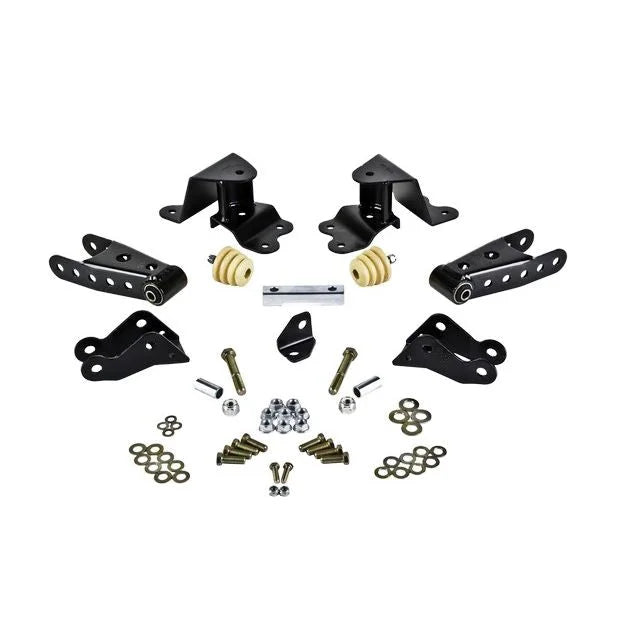 BELLTECH 6505 SHACKLE & HANGER KIT 4 in. Drop Leaf Spring Shackle & Hanger Kit (Front Hanger/Rear Shackle) 1990-1994 Chevrolet Silverado/Sierra C1500 SS 454 Only 4 in. Rear Drop