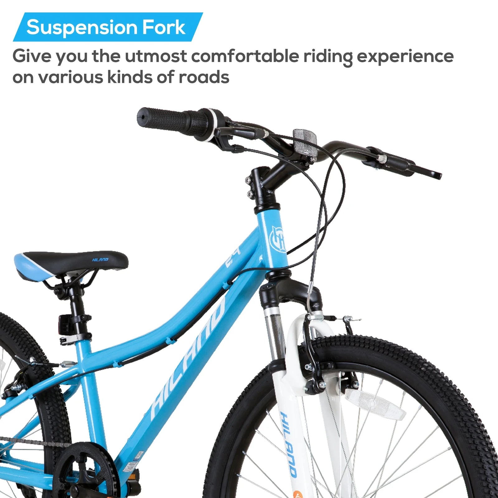 Hiland 24 in Mountain Bike, Front Suspension Fork Bicycles for Adults Multiple Colors - Product image 30
