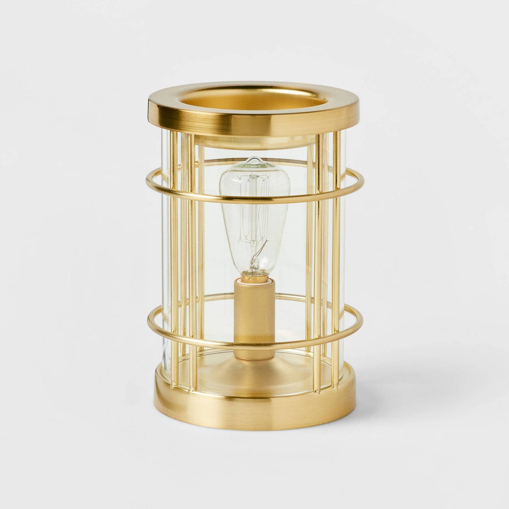 Threshold Metal 6.5" x 4.5" Bronze Edison Bulb Scent Warmer | Target