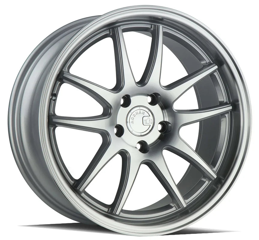 Aodhan DS02 18" 5x100 Silver w/Machined Face