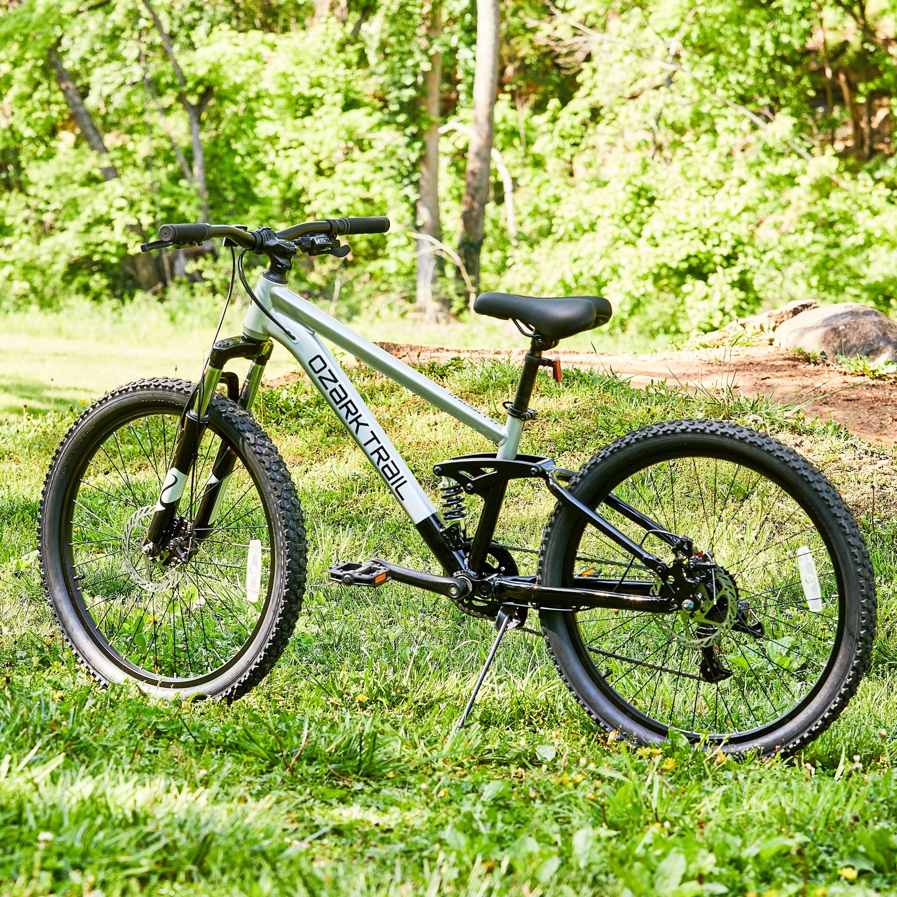 24" Ozark Trail FS.1 Epictrail Full Suspension Mountain Bike, for Teens and Adults, Heights Between 4'6" - Product image 2