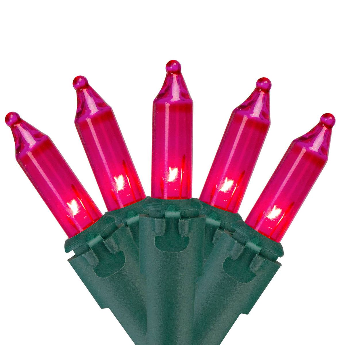 Northlight Set of 50 Pink Mini Christmas Lights 2.5" Spacing - Green Wire - Product image 1