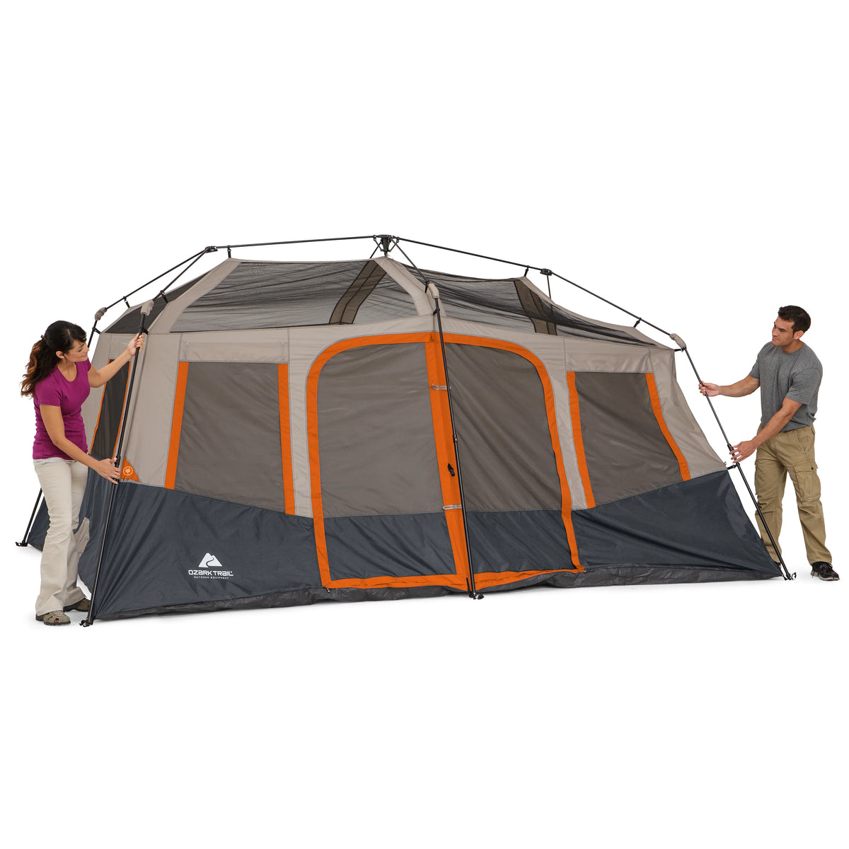 Ozark Trail 10 - Person Instant Cabin Tent - 2 - Room Family Camping Tent with Rainfly - Product image 12