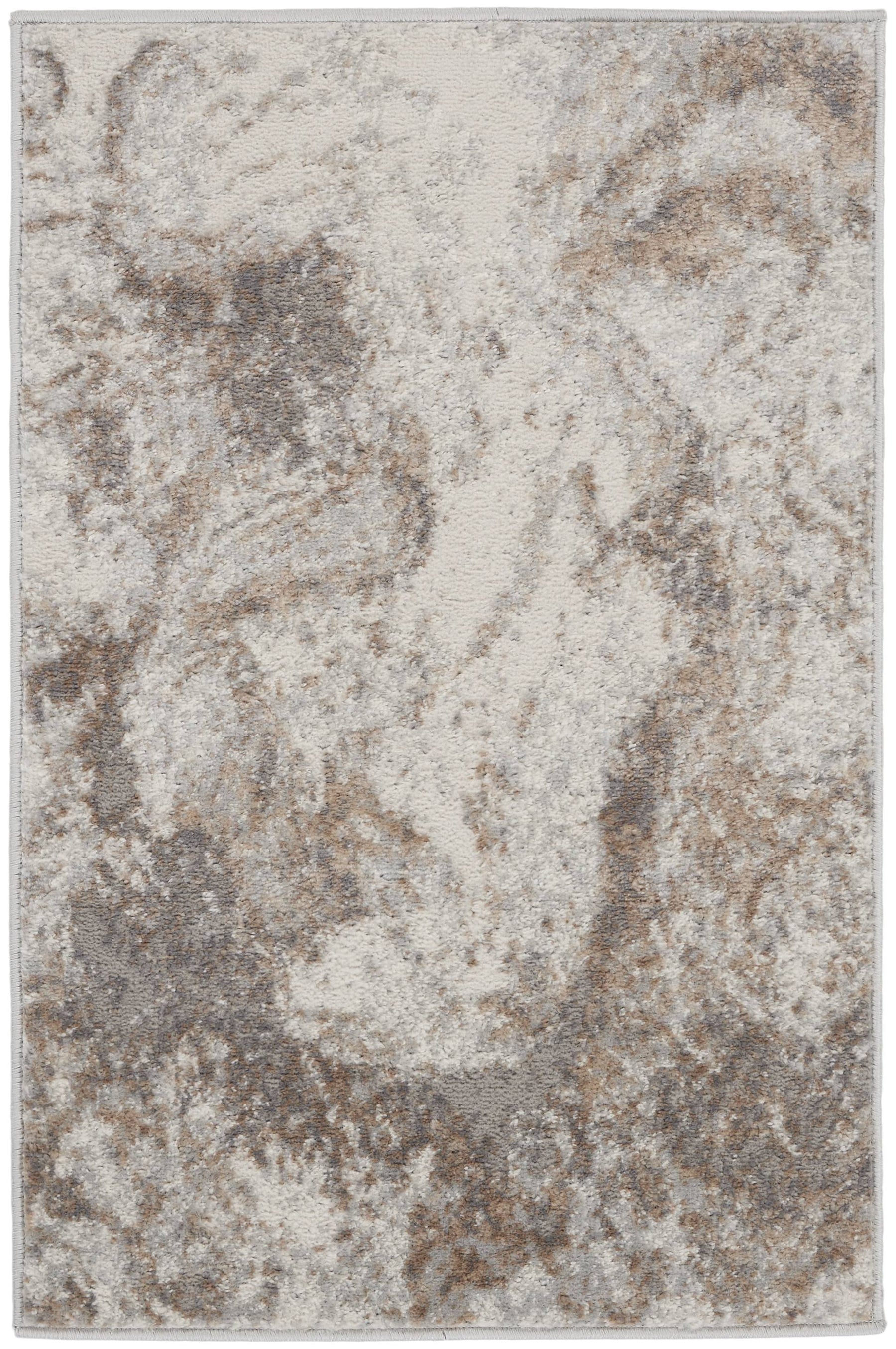 Nourison Elation ETN02 Area Rug - Ivory Grey - 7'10" x 9'10" - Product image 1