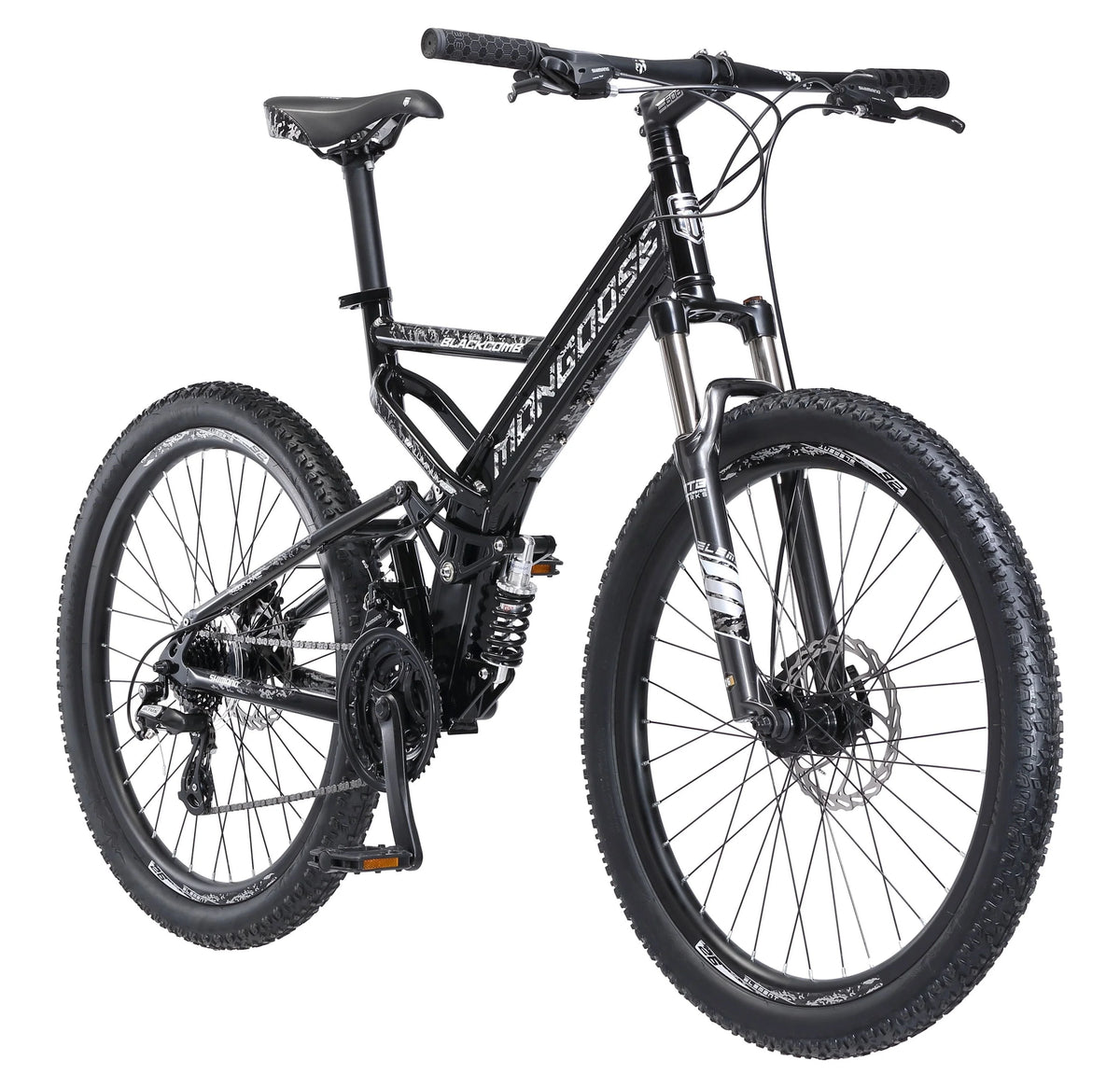 Mongoose Blackcomb Mountain Bike, 26 - Inch Wheels, 24 Speeds, Black, Men'S - Product image 1