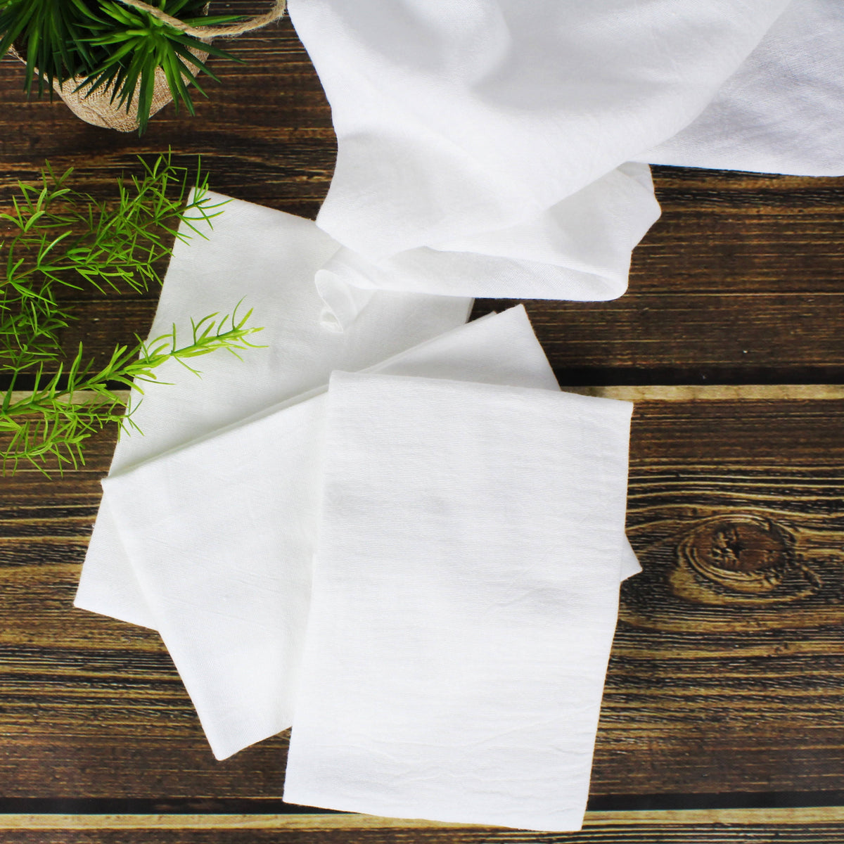 Mainstays White Flour Sack Kitchen Towel Set - 10 ct - Product image 1