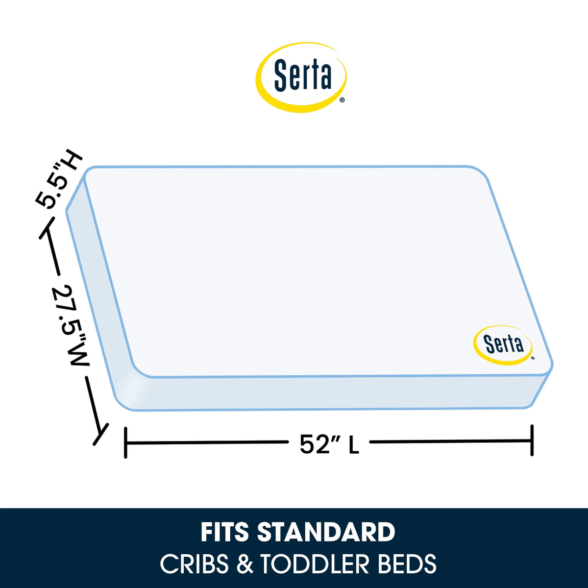 Serta Perfect Sleeper Comfort Deluxe 2 - Stage Crib and Toddler Mattress - 220 Inerlocking Coils - Product image 8