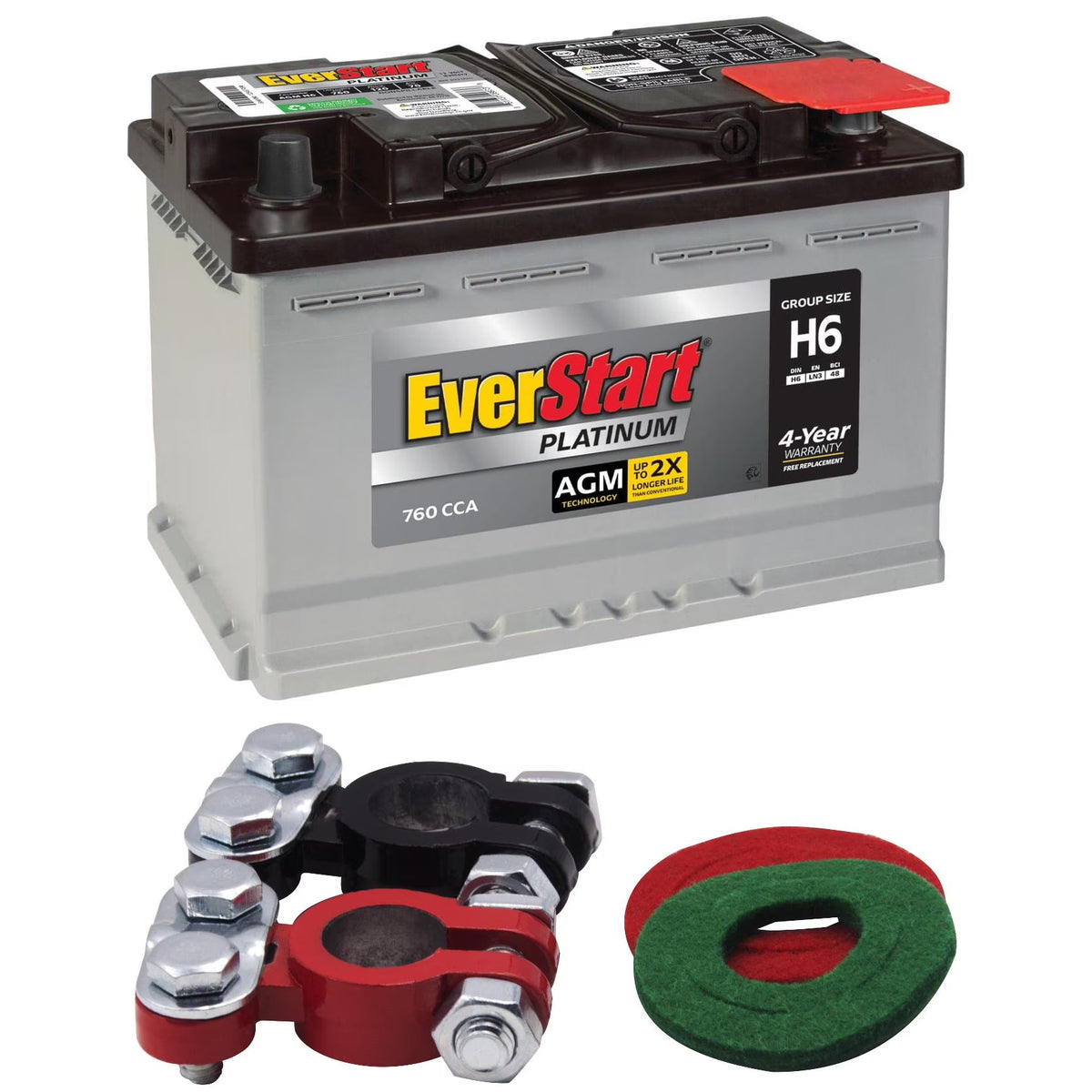 Everstart Platinum AGM Automotive Battery, Group H6 / LN3 / 48 12 Volt - Product image 1