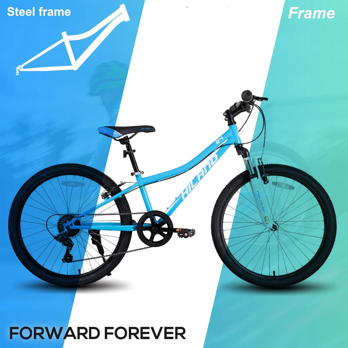 Hiland 24 in Mountain Bike, Front Suspension Fork Bicycles for Adults Multiple Colors - Product image 31