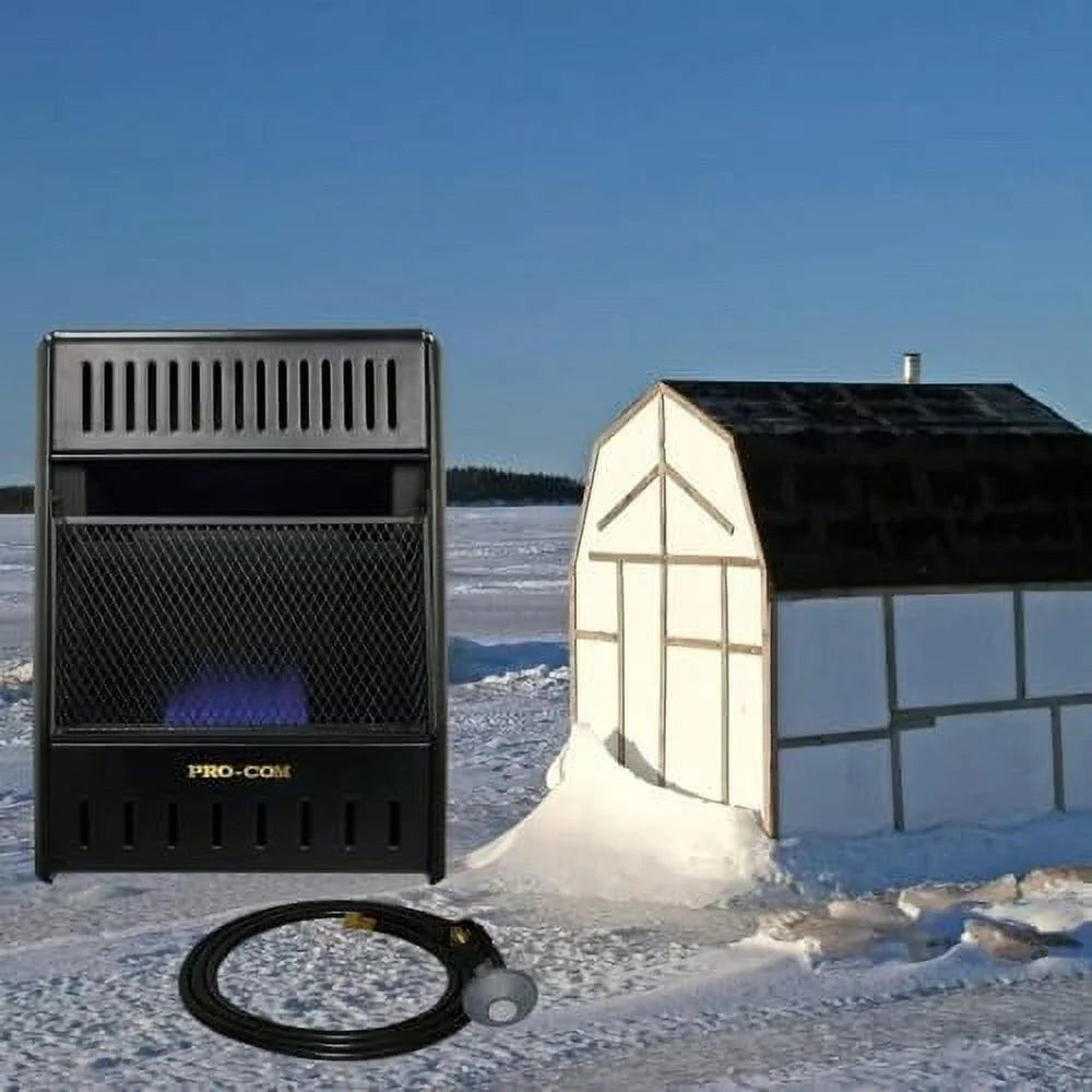ML100TBAHR Ventless Propane Gas Blue Flame Space Heater with Thermostat Control for Living Room, Bedroom - Product image 7