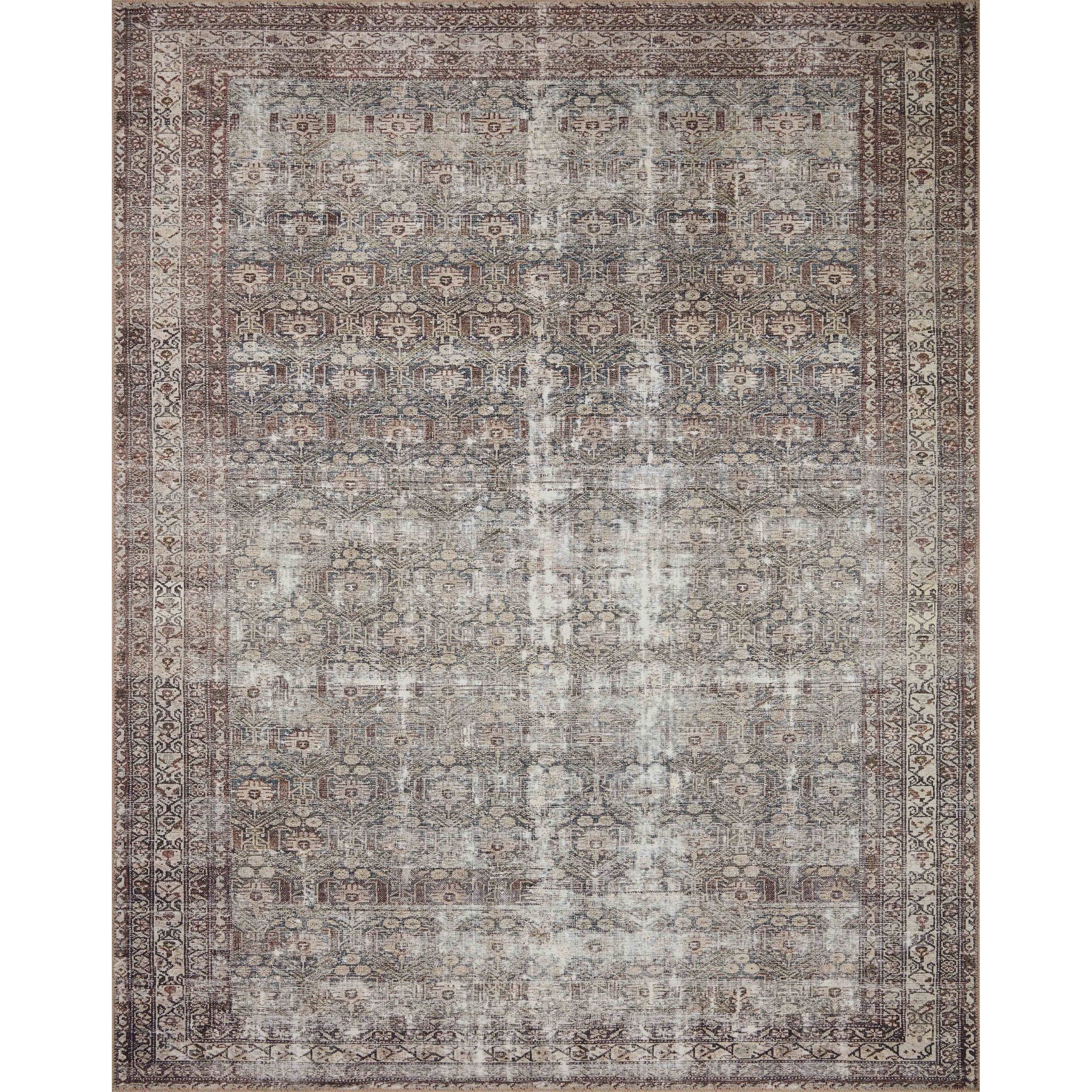 Amber Lewis x Loloi 7'6" 9'6" Moss/Bark Large Georgie GER-10 Area Rug - Product image 1