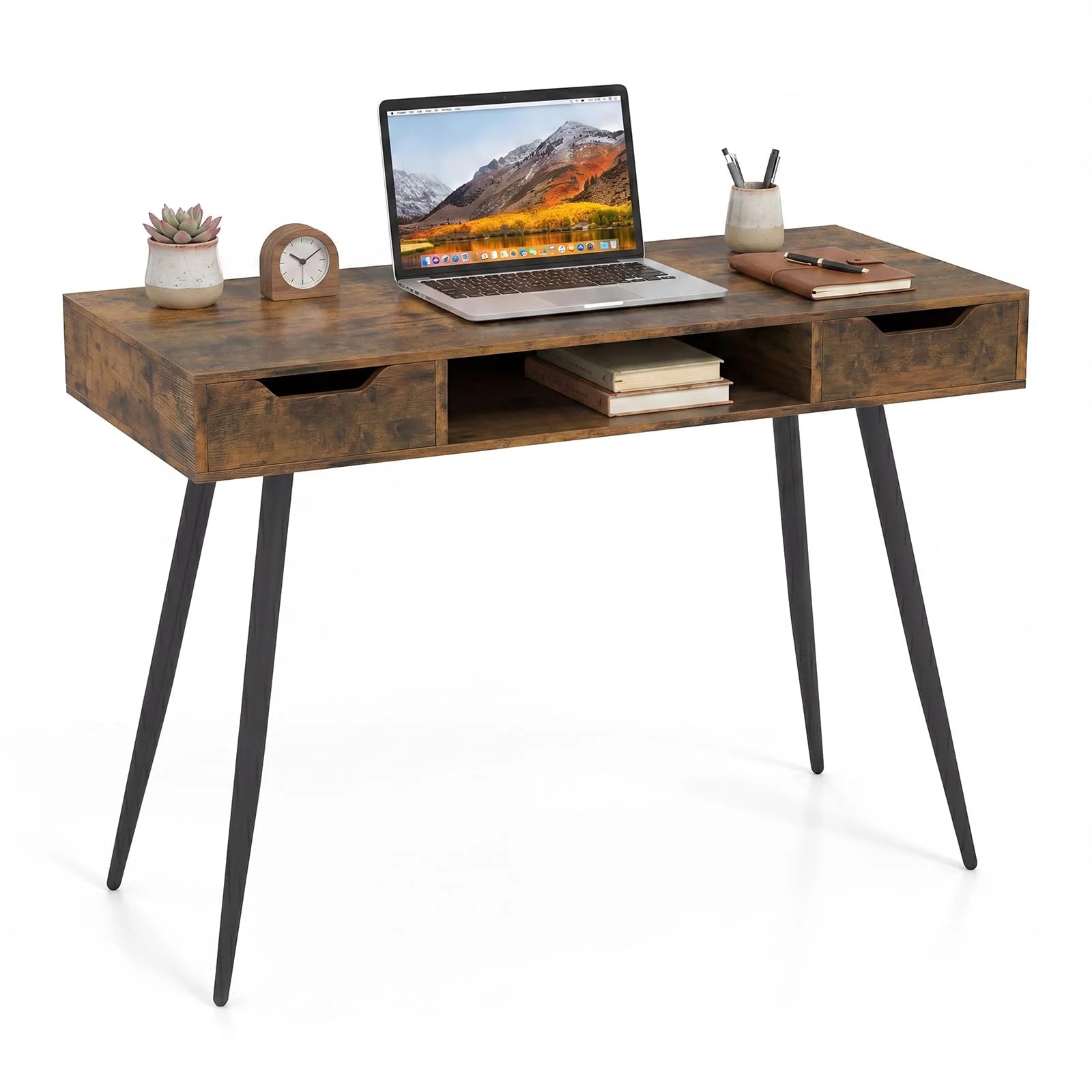 Tangkula Mid Century Modern Computer Desk for Home Office & Compact Spaces - Product image 11