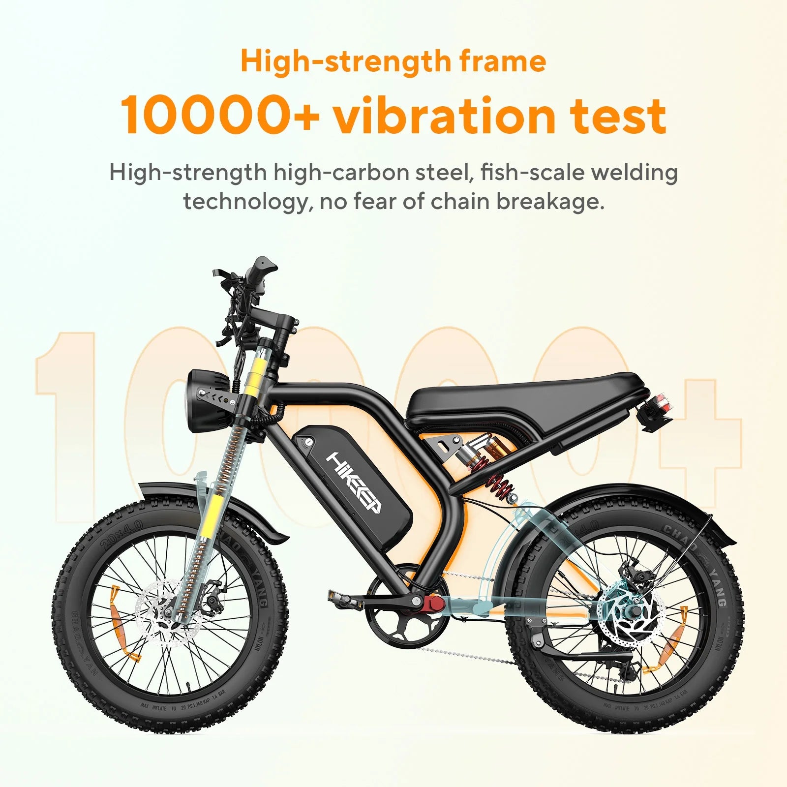 Electric Bike for Adults 20" Fat Tire, Max 32MPH Ebike, 1500W Peak E - Mountain Bike 48V 15ah UL2849 - Product image 7