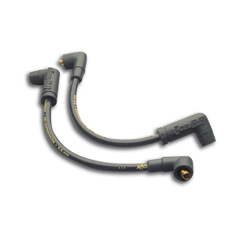 ACCEL 172090K - Custom Wire Set - 85-98 Touring FLT, FLHT - 8.8mm - Spiral Core - Black