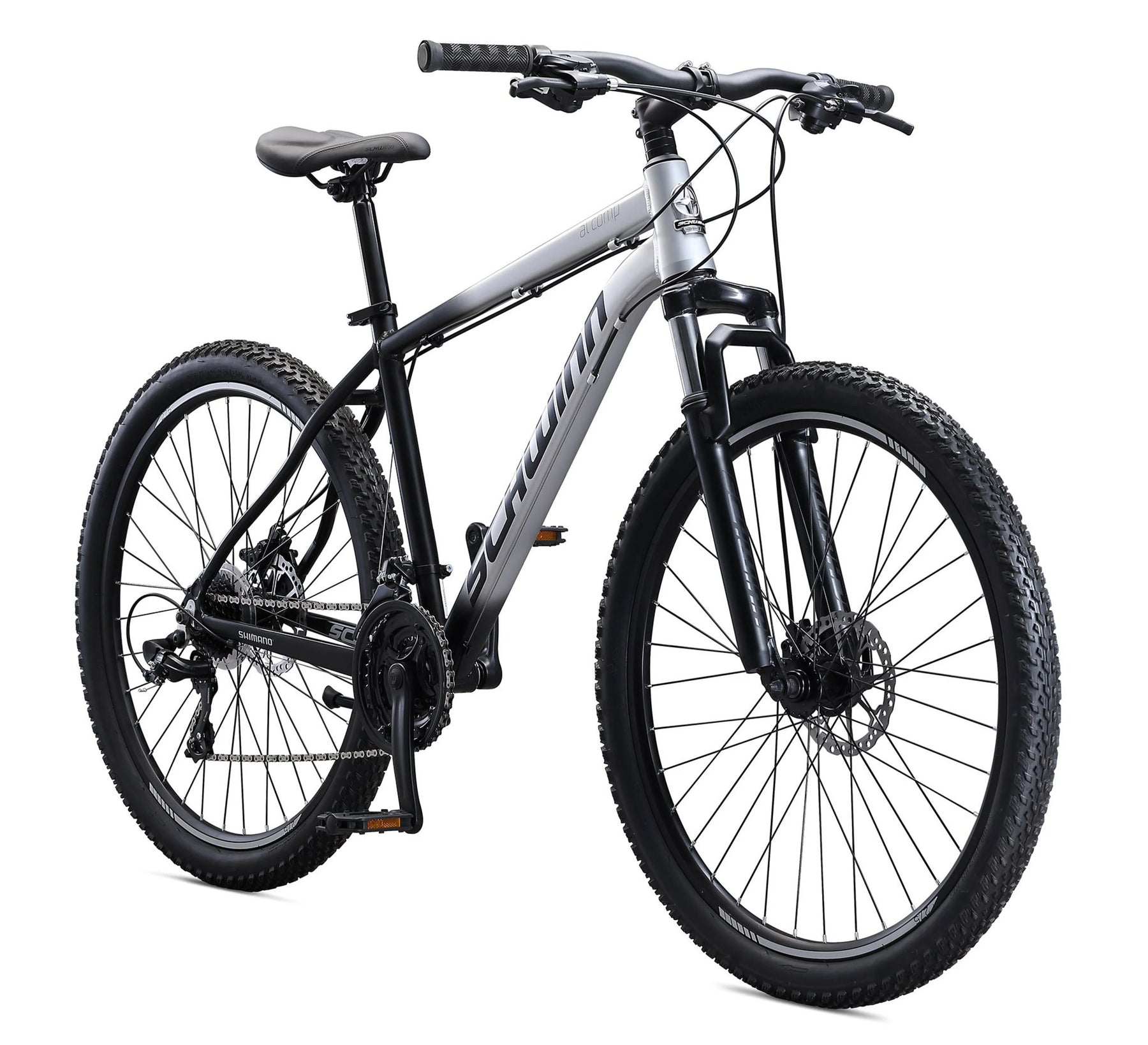 27.5 - In. AL Comp Men'S Mountain Bike, Grey, 21 Speeds