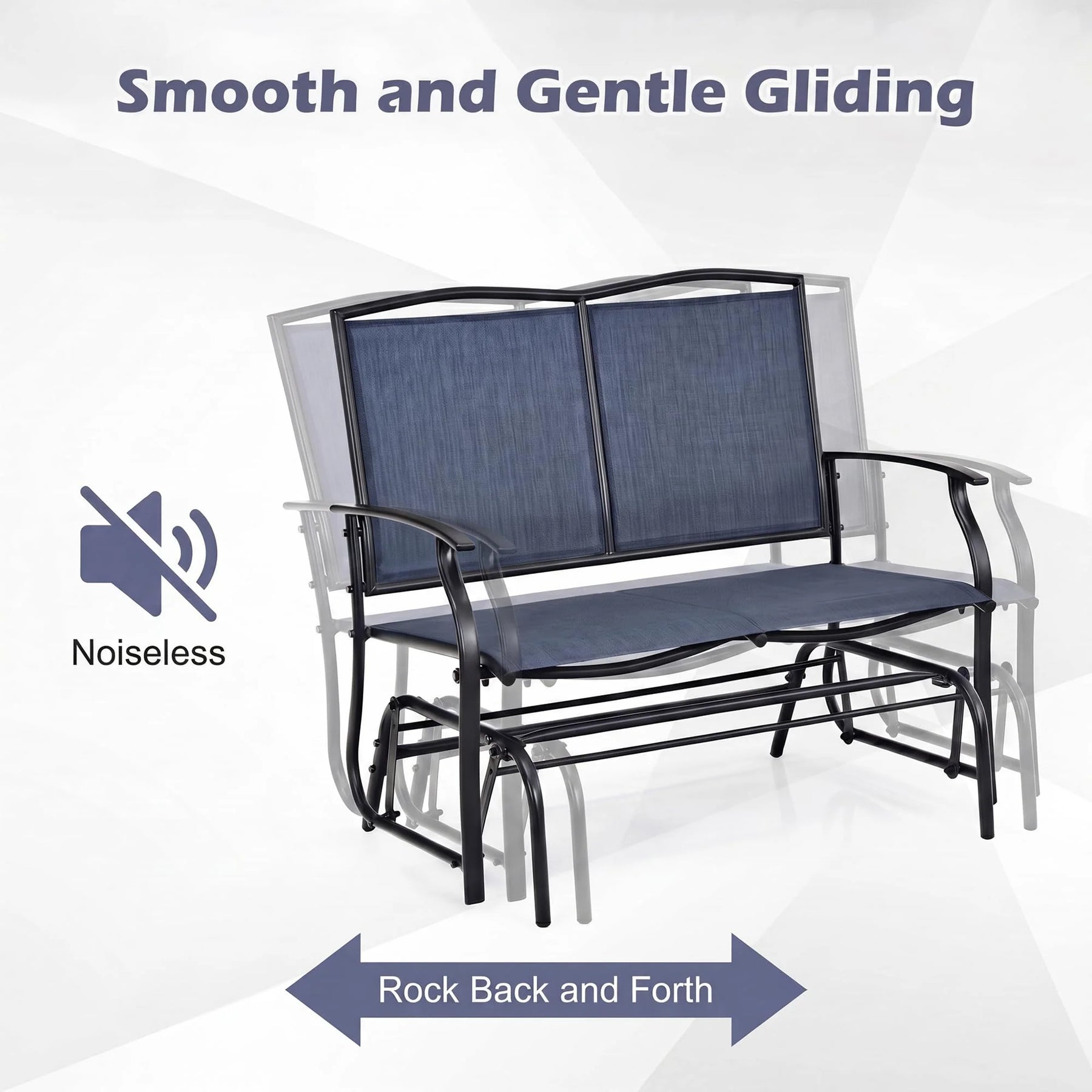 Tangkula 2-Person Patio Swing Glider Bench - Product image 5