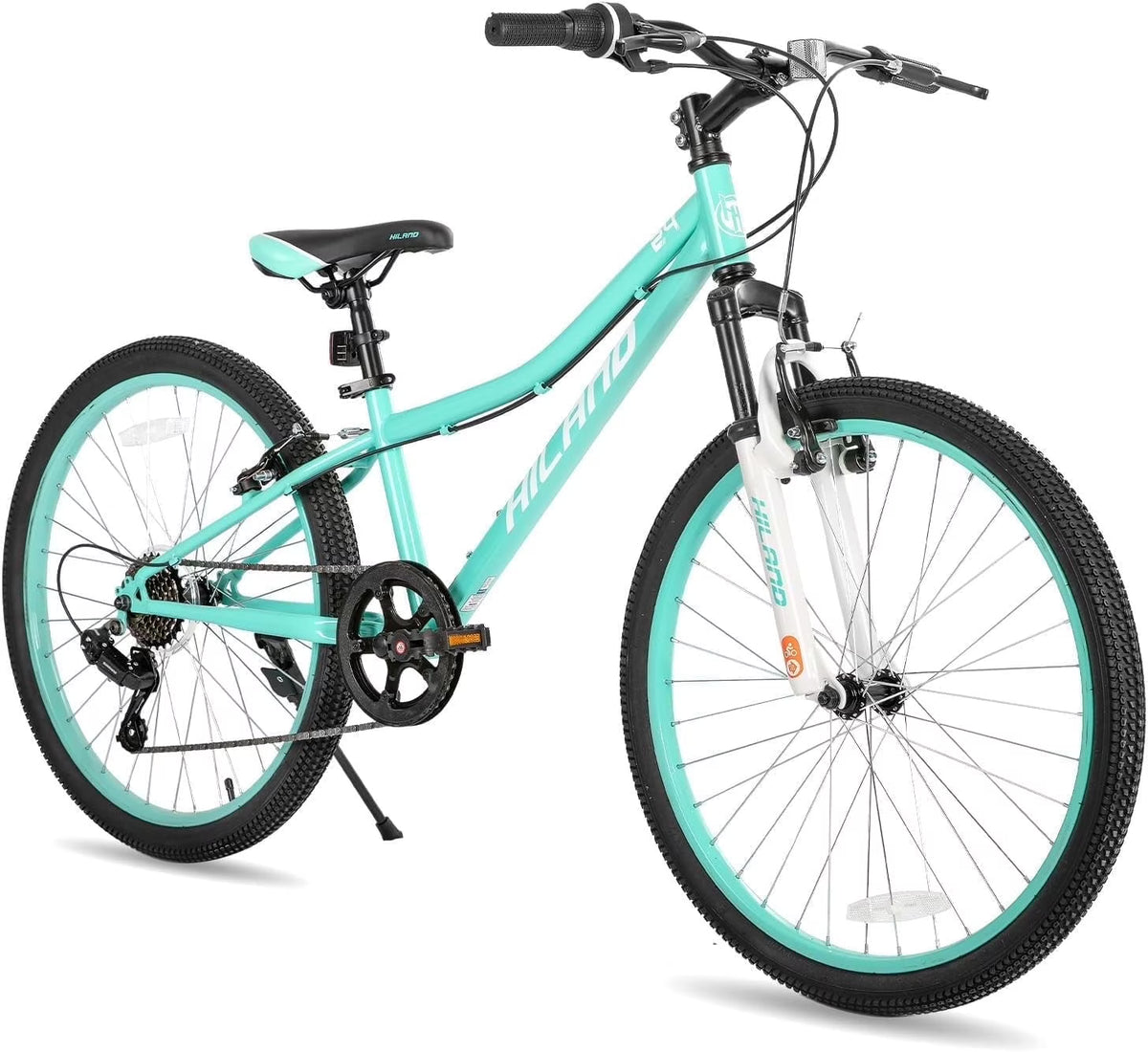 Hiland 24 in Mountain Bike, Front Suspension Fork Bicycles for Adults Multiple Colors - Product image 1