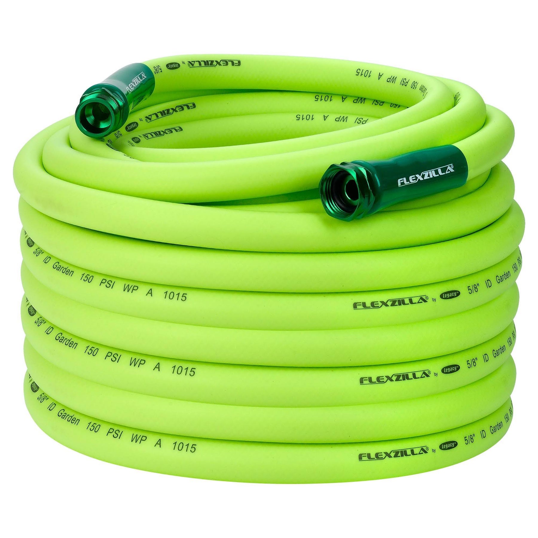 Legacy Flexzilla 5/8" x 100' Heavy Duty Lightweight Drinking Water Garden Hose, Green - Product image 1