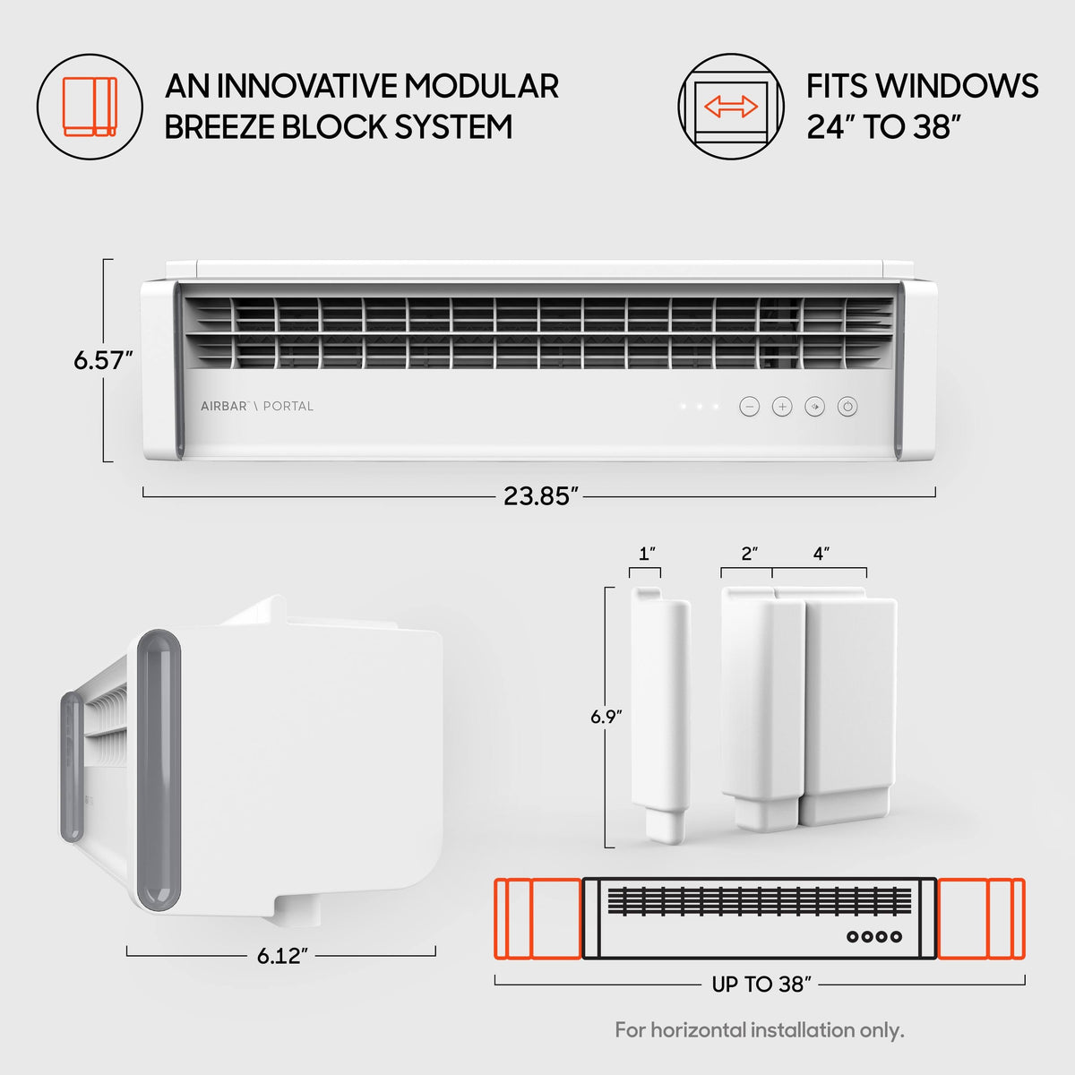 Sharper Image Portal Window Fan White - Product image 1