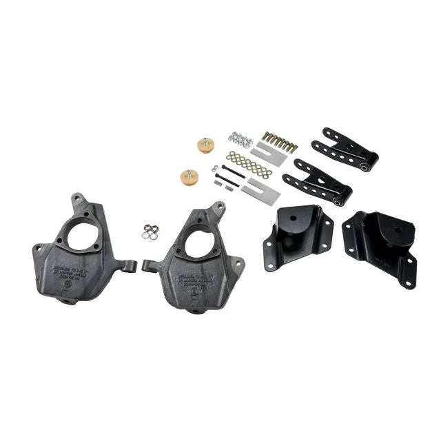 BELLTECH 655 LOWERING KITS Front And Rear Complete Kit W/O Shocks 2005-2006 Chevrolet Silverado/Sierra (Std Cab w/ Factory Front Torsion bar) 2 in. F/4 in. R drop W/O Shocks