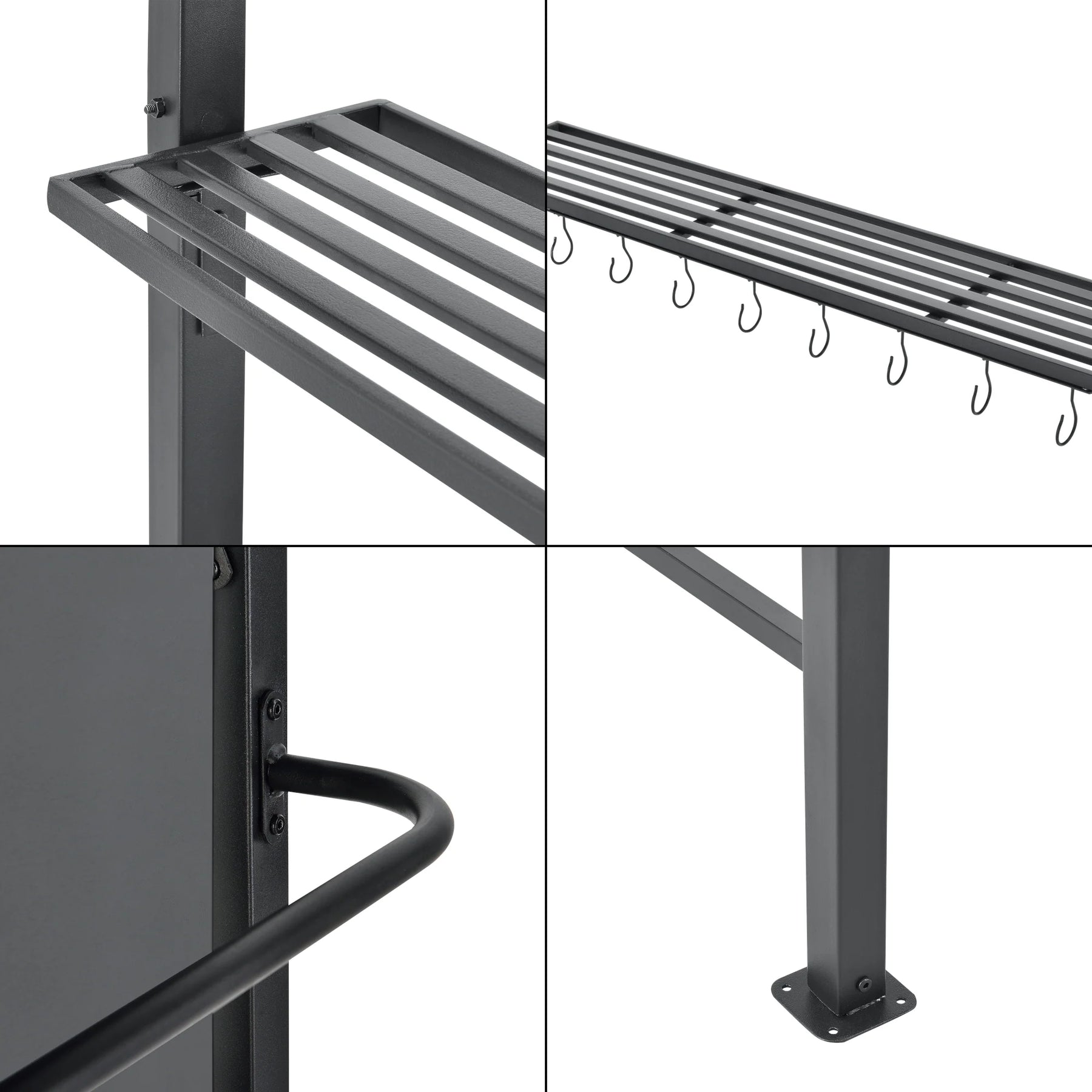 Gazebo barbecue pavilion 215 x 220 x 140 cm anthracite dark gray 03_0008739 -