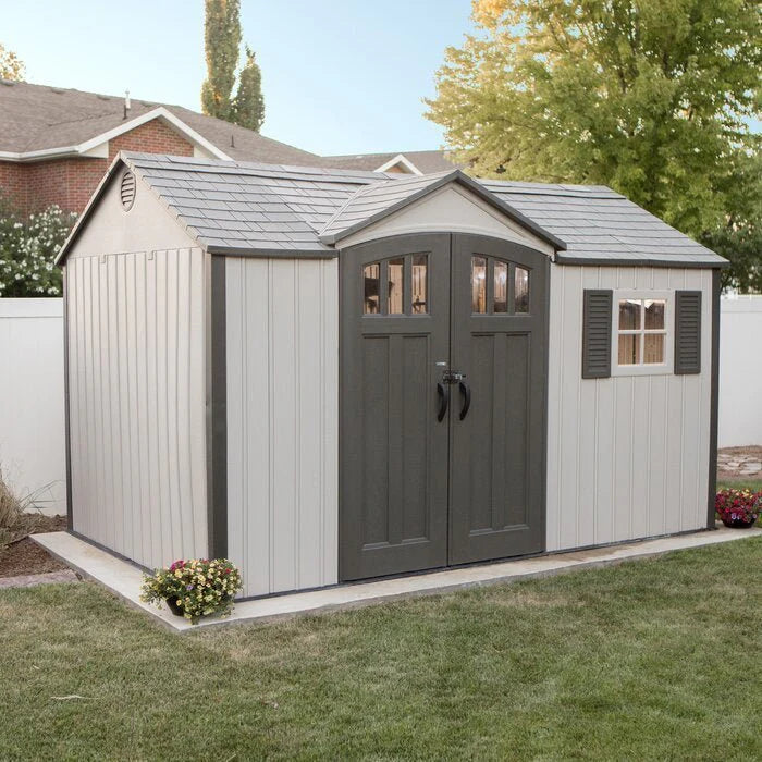 12.5 ft. W 8 ft. D Plastic Storage Shed - Product image 1