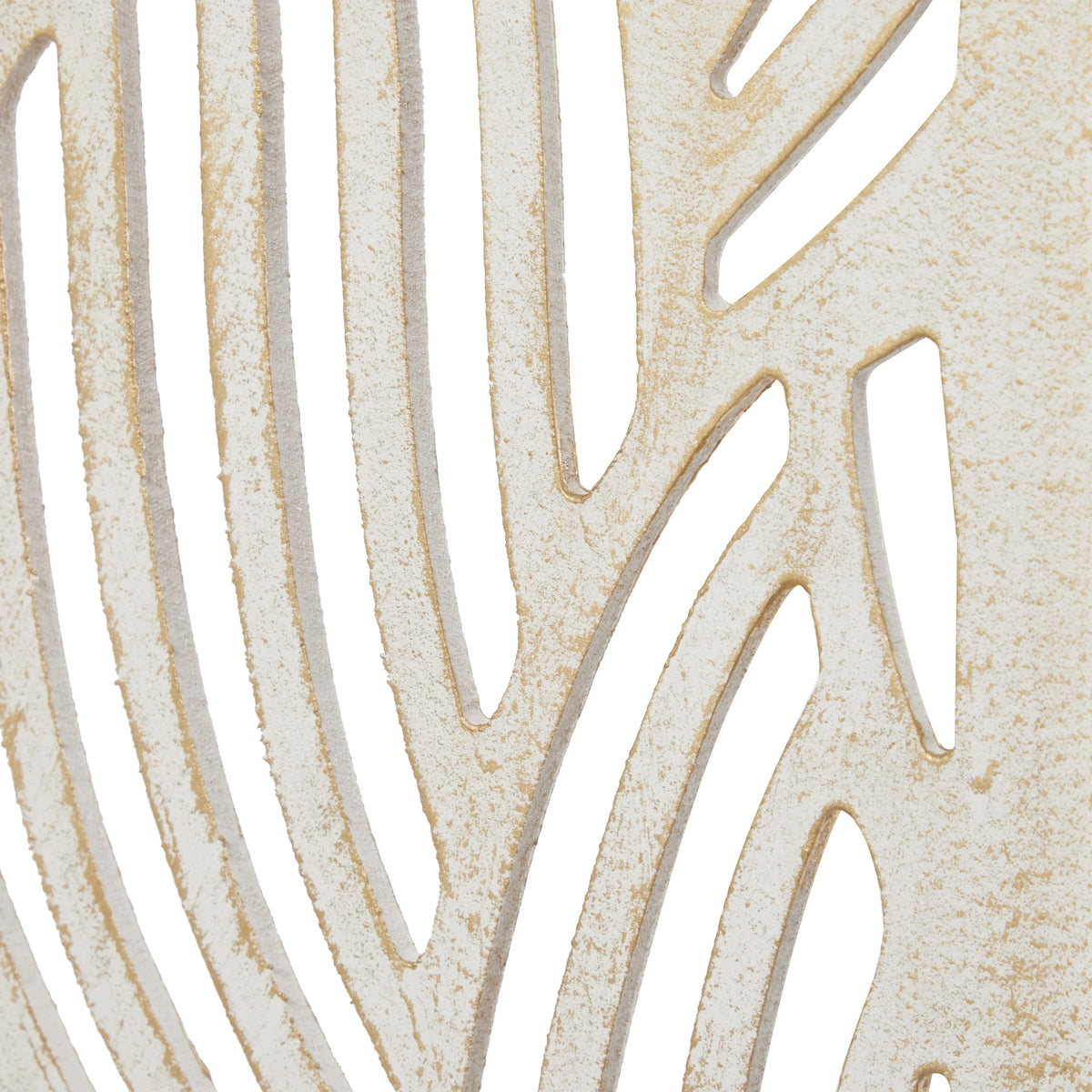 Decmode 60" x 72" Black Mango Wood Abstract Wavy Cutout 3 Panel Room Divider Screen, 1 - Piece - Product image 16