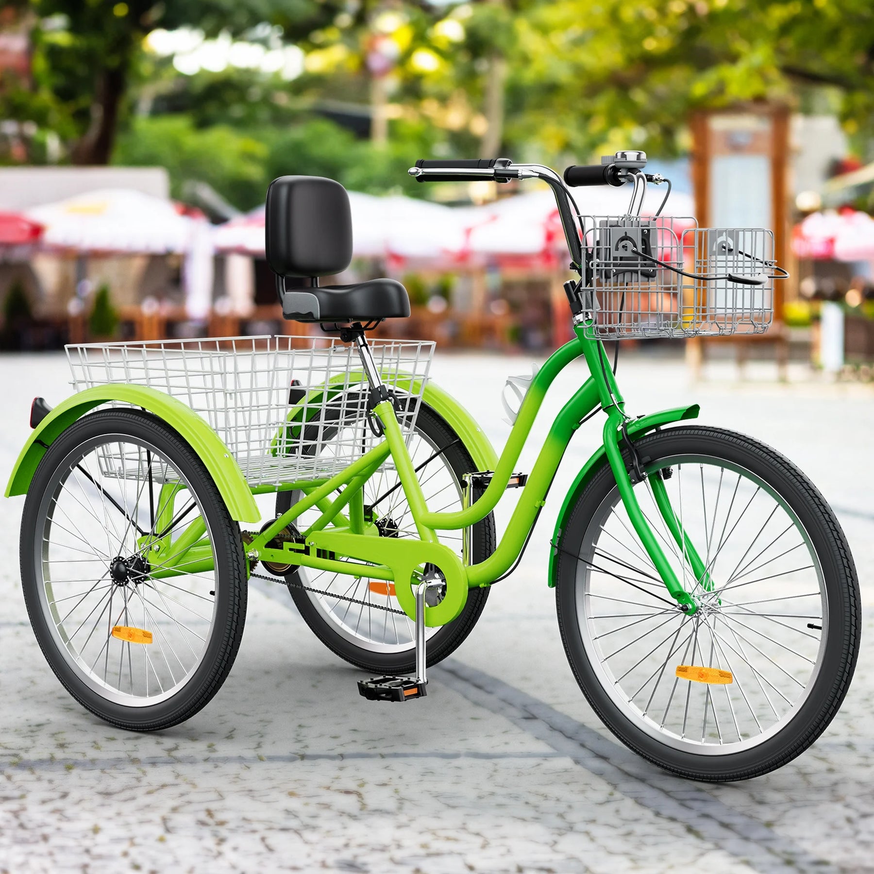 Dextrus 24 in 3 - Wheel Bike, Single Speed Adult Trike, Low Step - Through Cruiser with Front & Rear - Product image 50