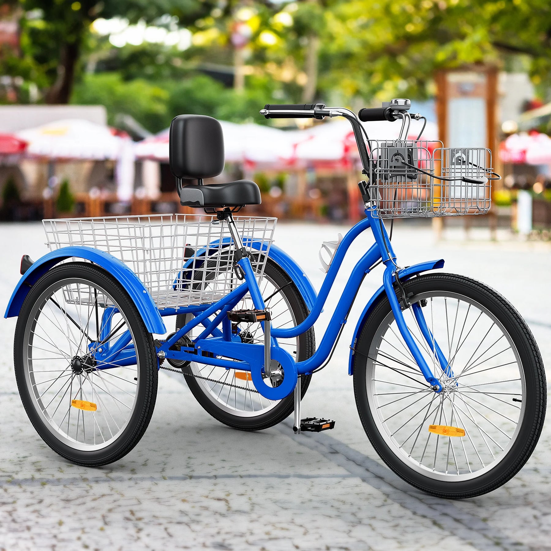 Dextrus 24 in 3 - Wheel Bike, Single Speed Adult Trike, Low Step - Through Cruiser with Front & Rear - Product image 13