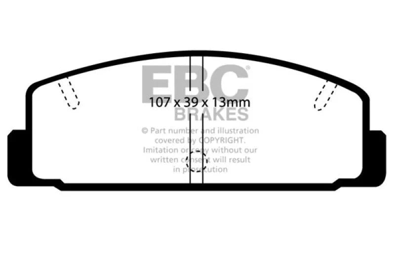 EBC - Rear Redstuff Pad PN DP3729C