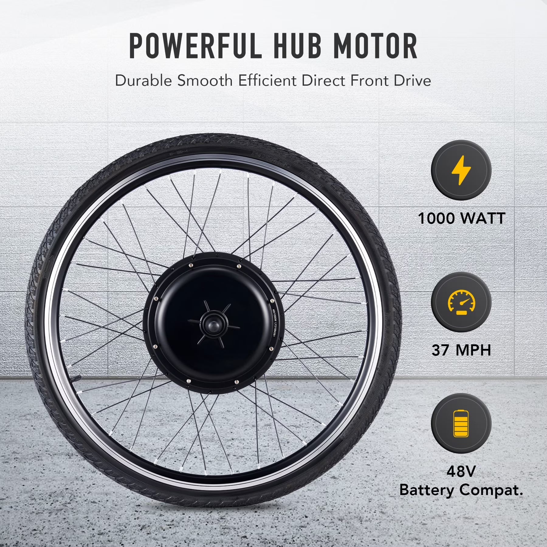 Viribus Electric Bike Conversion Kit 26" Rear Wheel 1000W Hub Motor LCD Ebike DIY Set - Product image 3