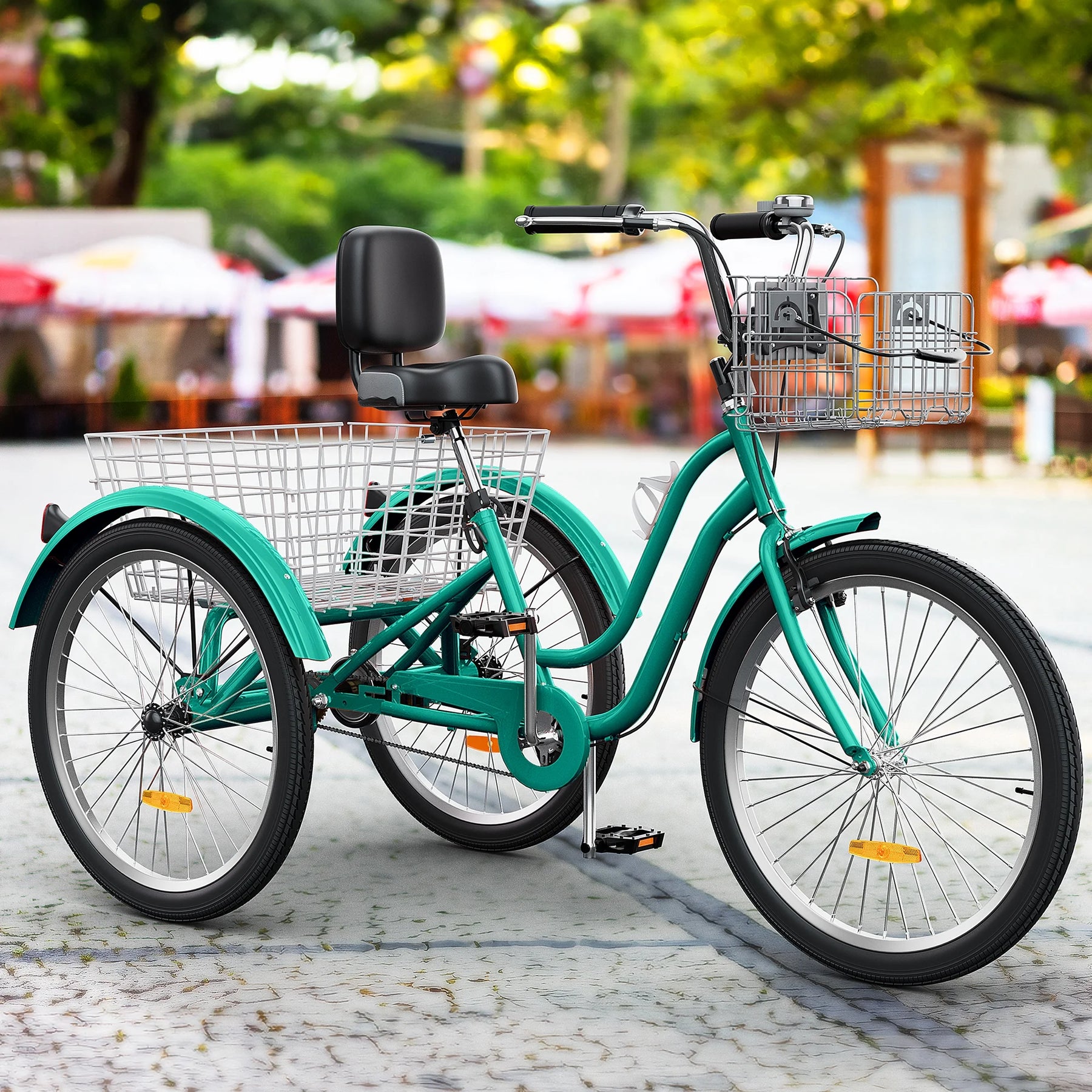 Dextrus 24 in 3 - Wheel Bike, Single Speed Adult Trike, Low Step - Through Cruiser with Front & Rear - Product image 31
