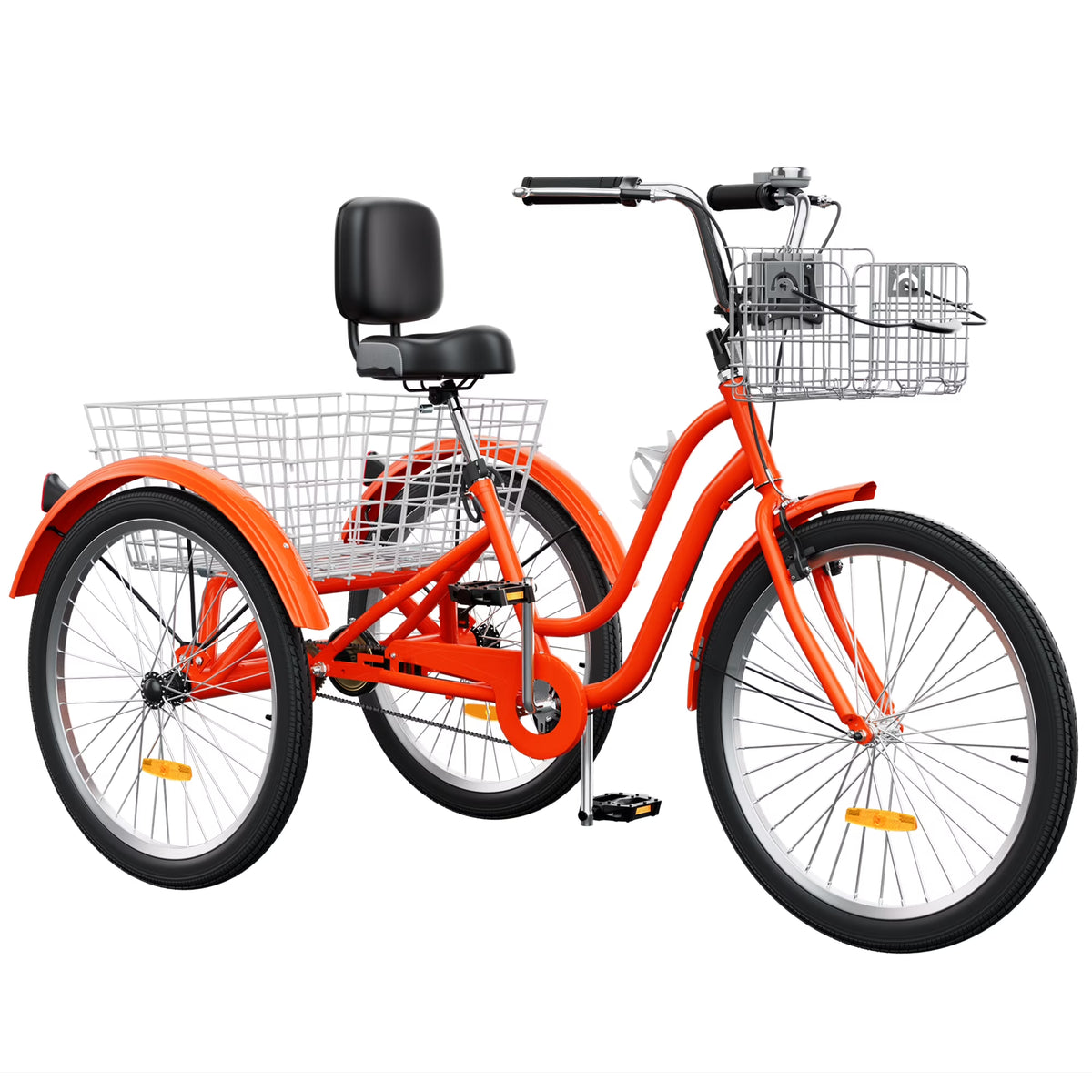 Dextrus 24 in 3 - Wheel Bike, Single Speed Adult Trike, Low Step - Through Cruiser with Front & Rear - Product image 12