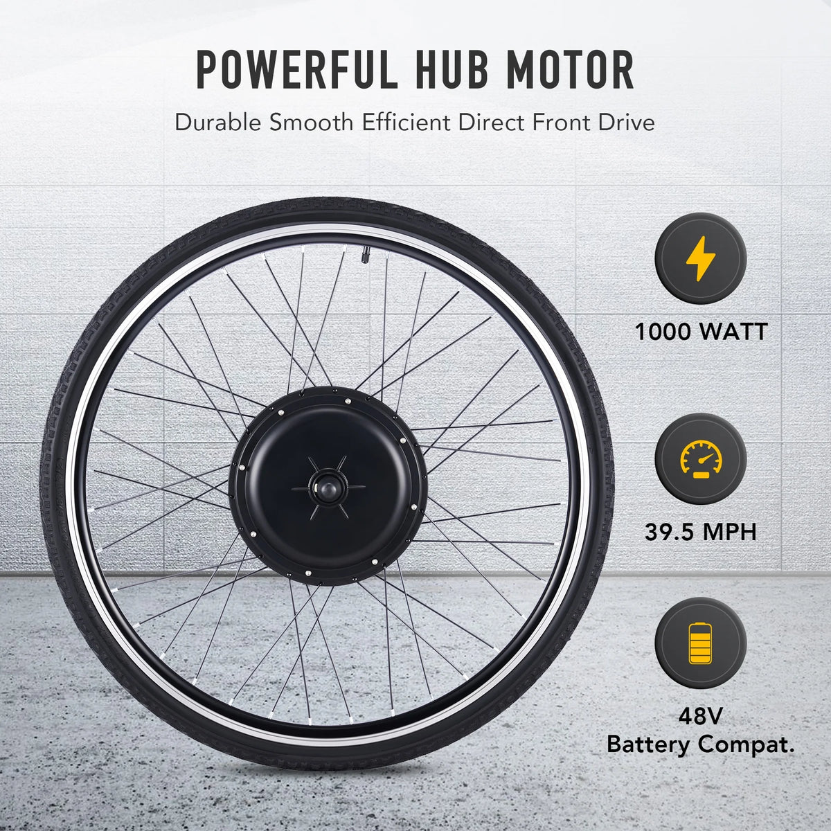 Viribus Electric Bike Conversion Kit 26" Rear Wheel 1000W Hub Motor LCD Ebike DIY Set - Product image 27