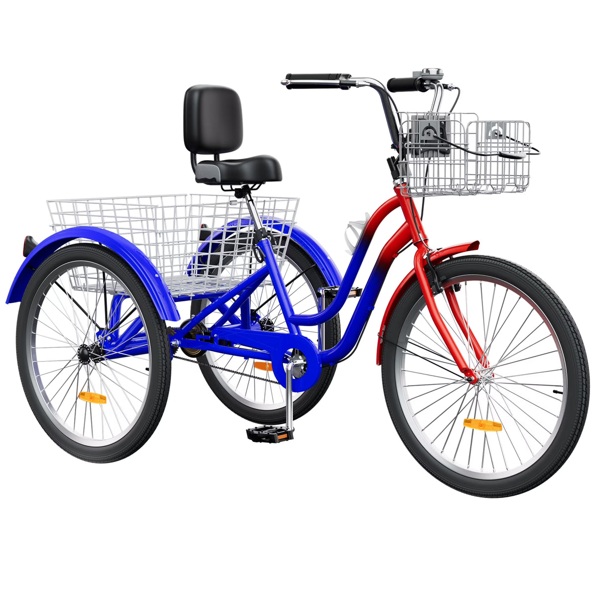 Dextrus 24 in 3 - Wheel Bike, Single Speed Adult Trike, Low Step - Through Cruiser with Front & Rear - Product image 5