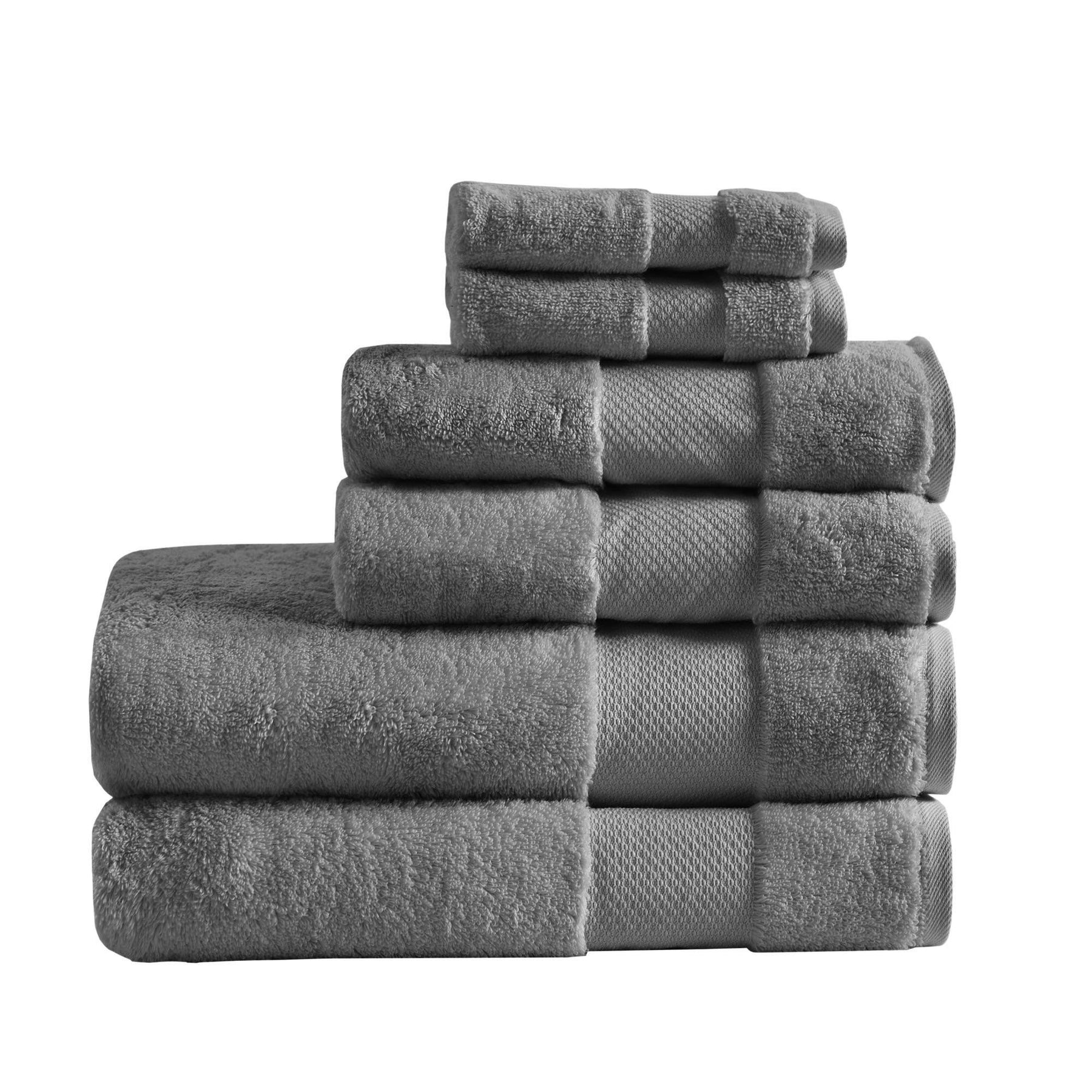 Madison Park Signature Charcoal Turkish Cotton 6 Piece Bath Towel Set - Product image 1