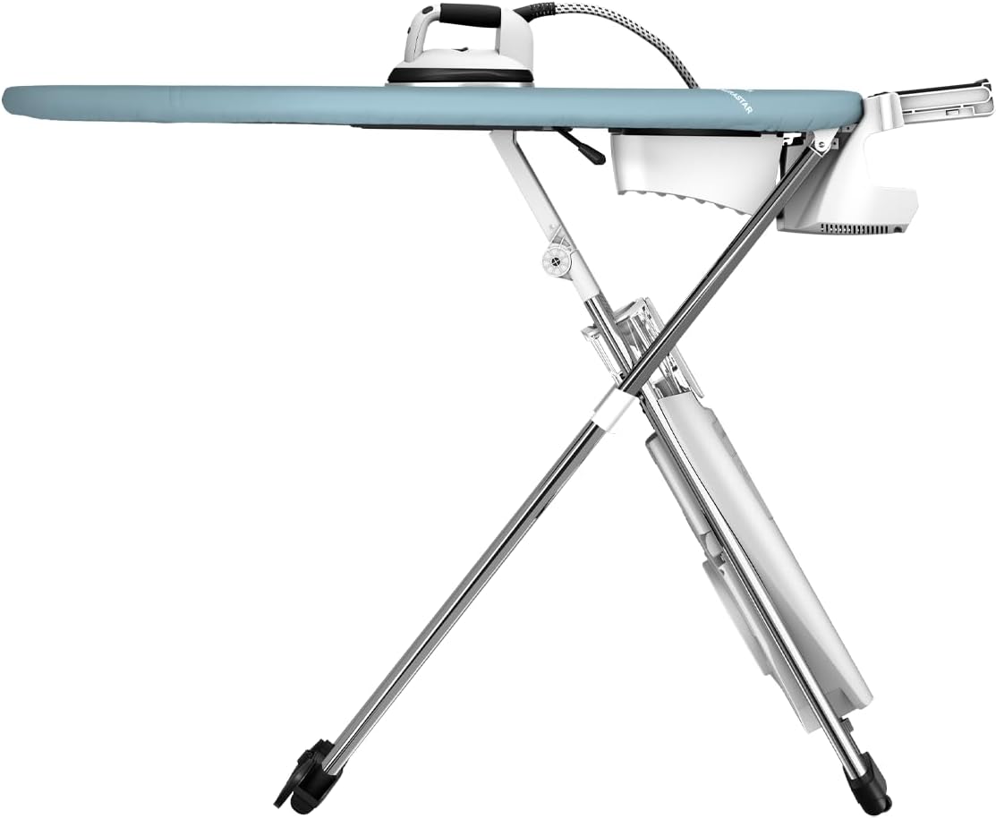 Laurastar S Pure, Ironing System, Hygienic Steam Eliminates 99.9% of Bacteria and Mites, Active Table, Casters, Removable Tank