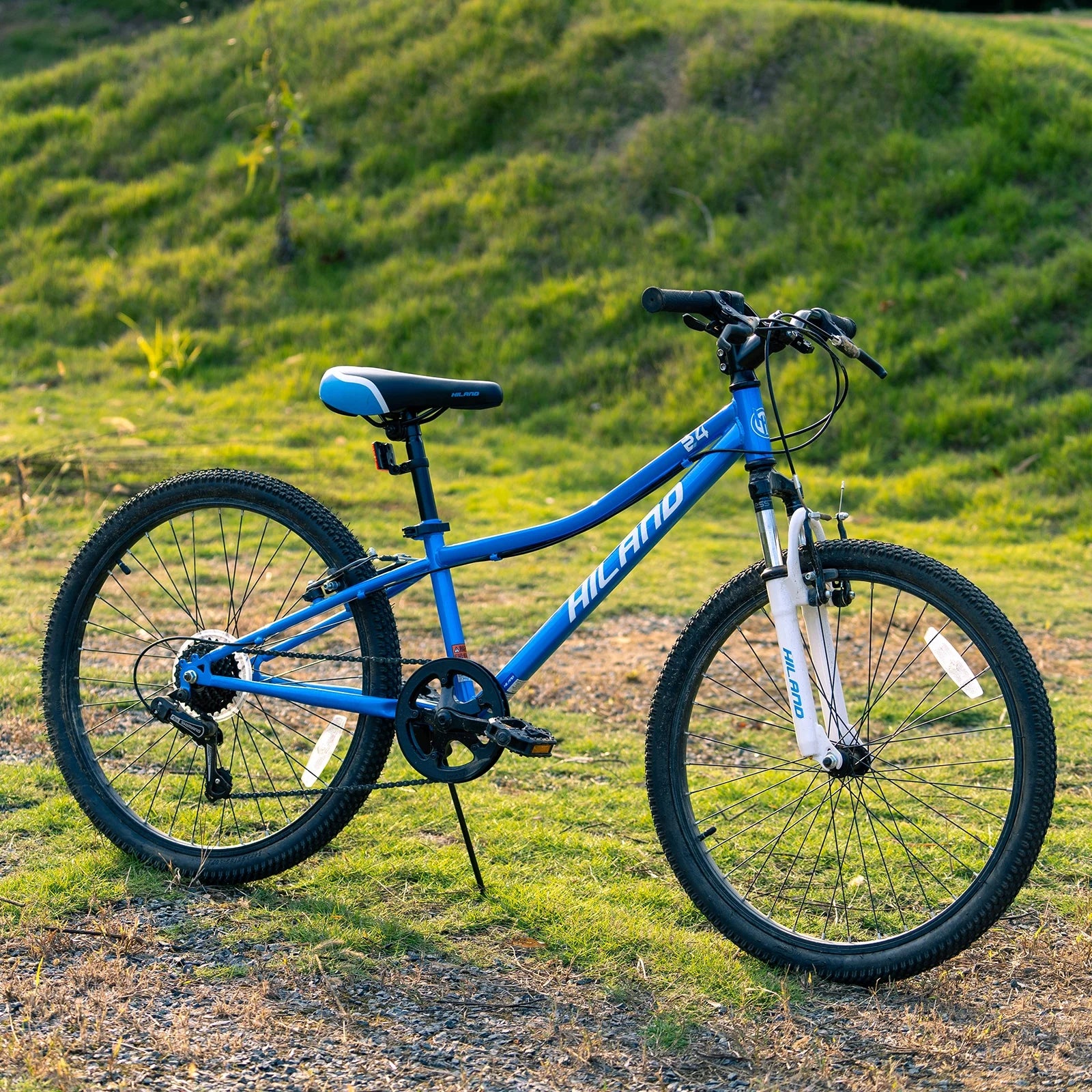 Hiland 24 in Mountain Bike, Front Suspension Fork Bicycles for Adults Multiple Colors - Product image 26