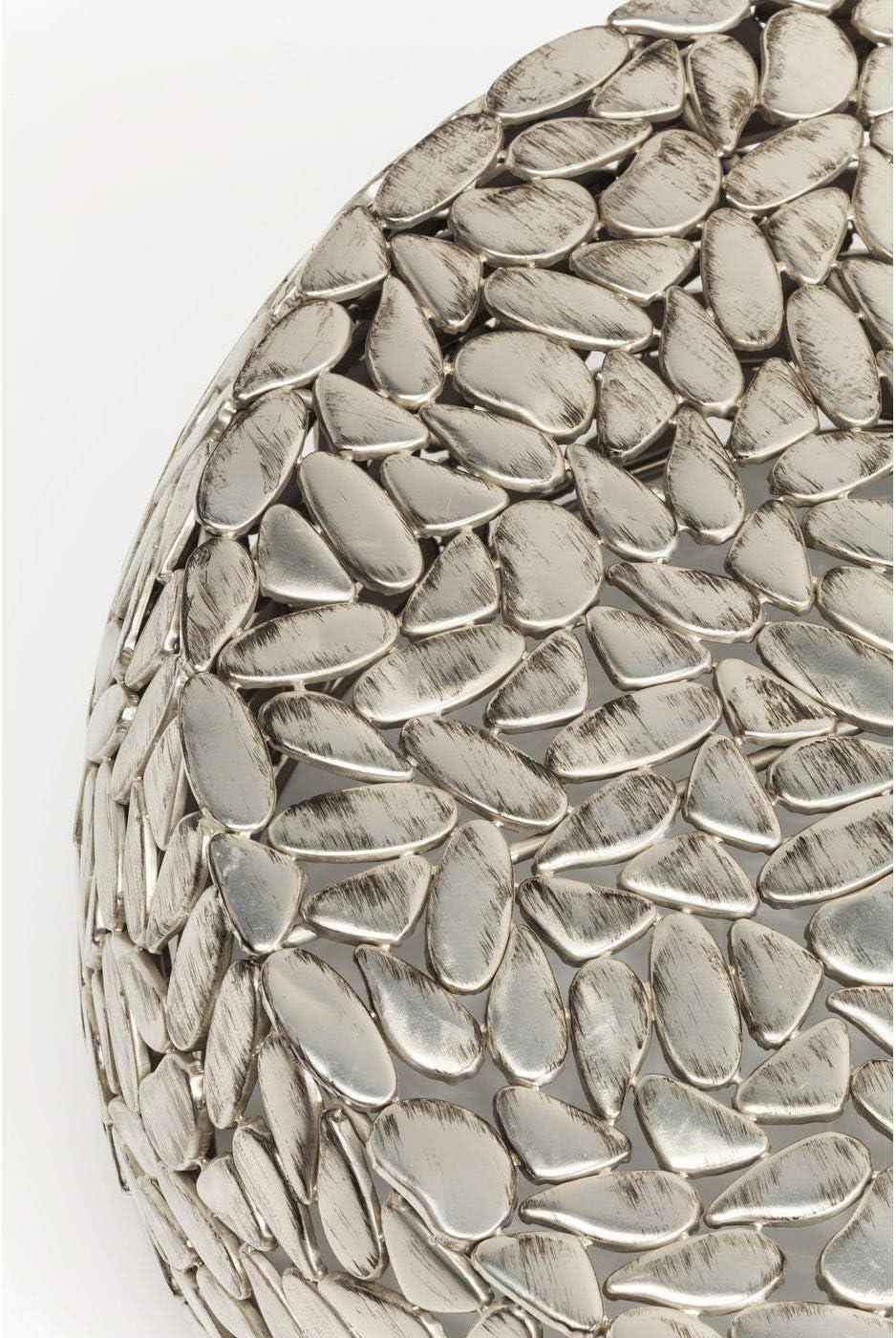 Kare Design Pebbles Deluxe Coffee Table, Steel, Silver, Diameter 66/56 cm, Living room coffee table set of 2, Furniture, Interior Decoration, Bedroom Decoration, Home
