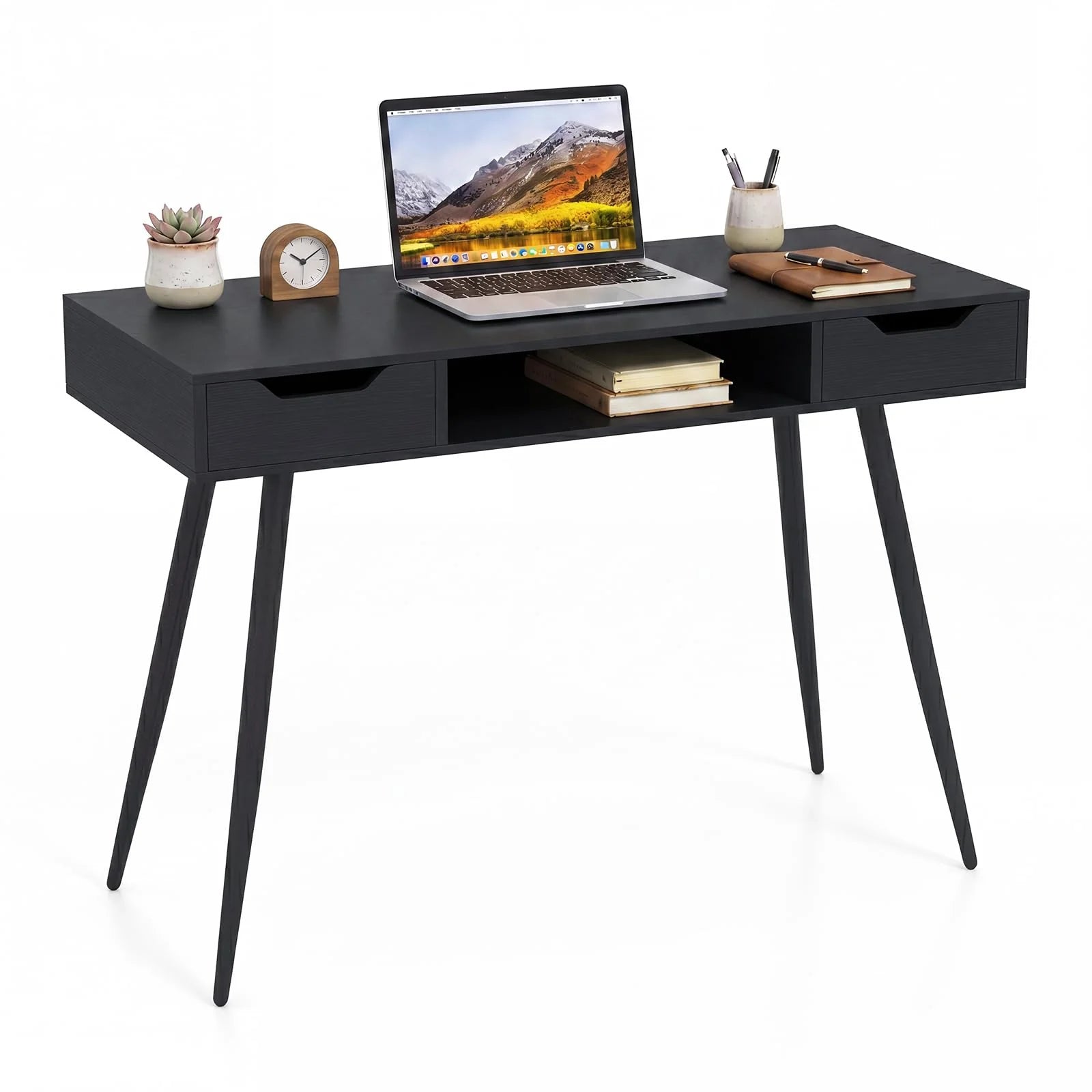 Tangkula Mid Century Modern Computer Desk for Home Office & Compact Spaces - Product image 1