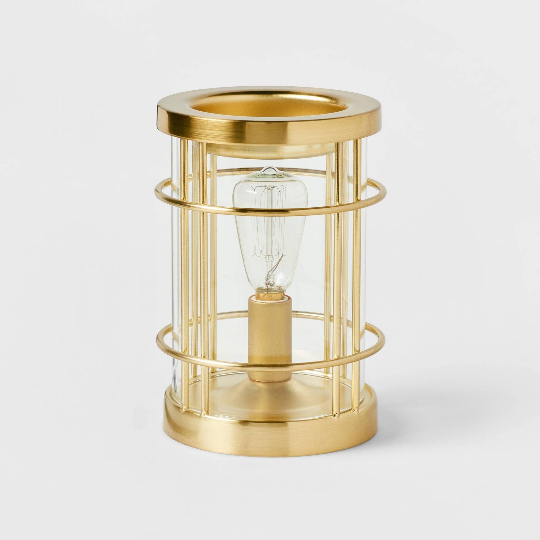 Threshold Metal 6.5" x 4.5" Bronze Edison Bulb Scent Warmer | Target