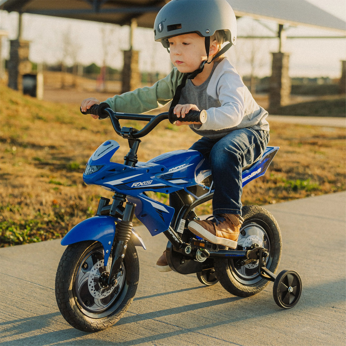 12" Hyper Speed Bike, Childs Bicycle; Kids Ages 2 - 4 Years Old, Blue, Character Group: Speed