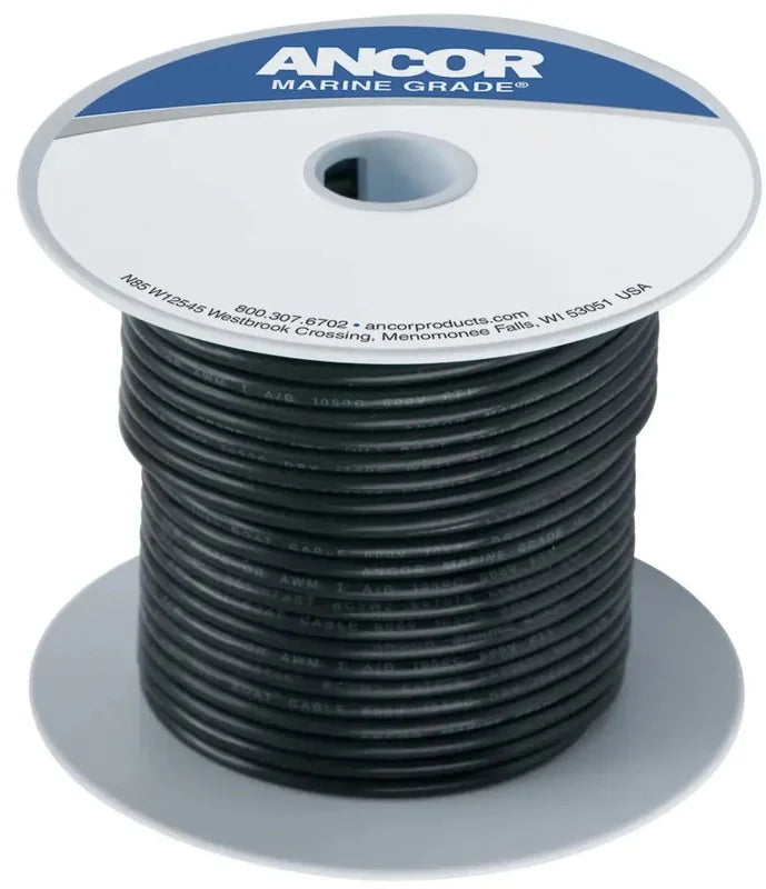 Ancor 111010 100' #8 Black Tinned Copper