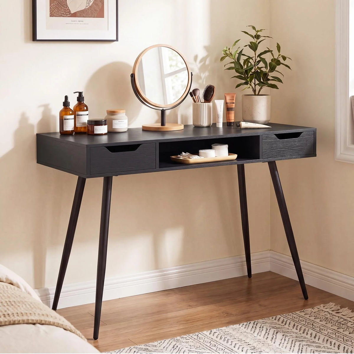 Tangkula Mid Century Modern Computer Desk for Home Office & Compact Spaces - Product image 4